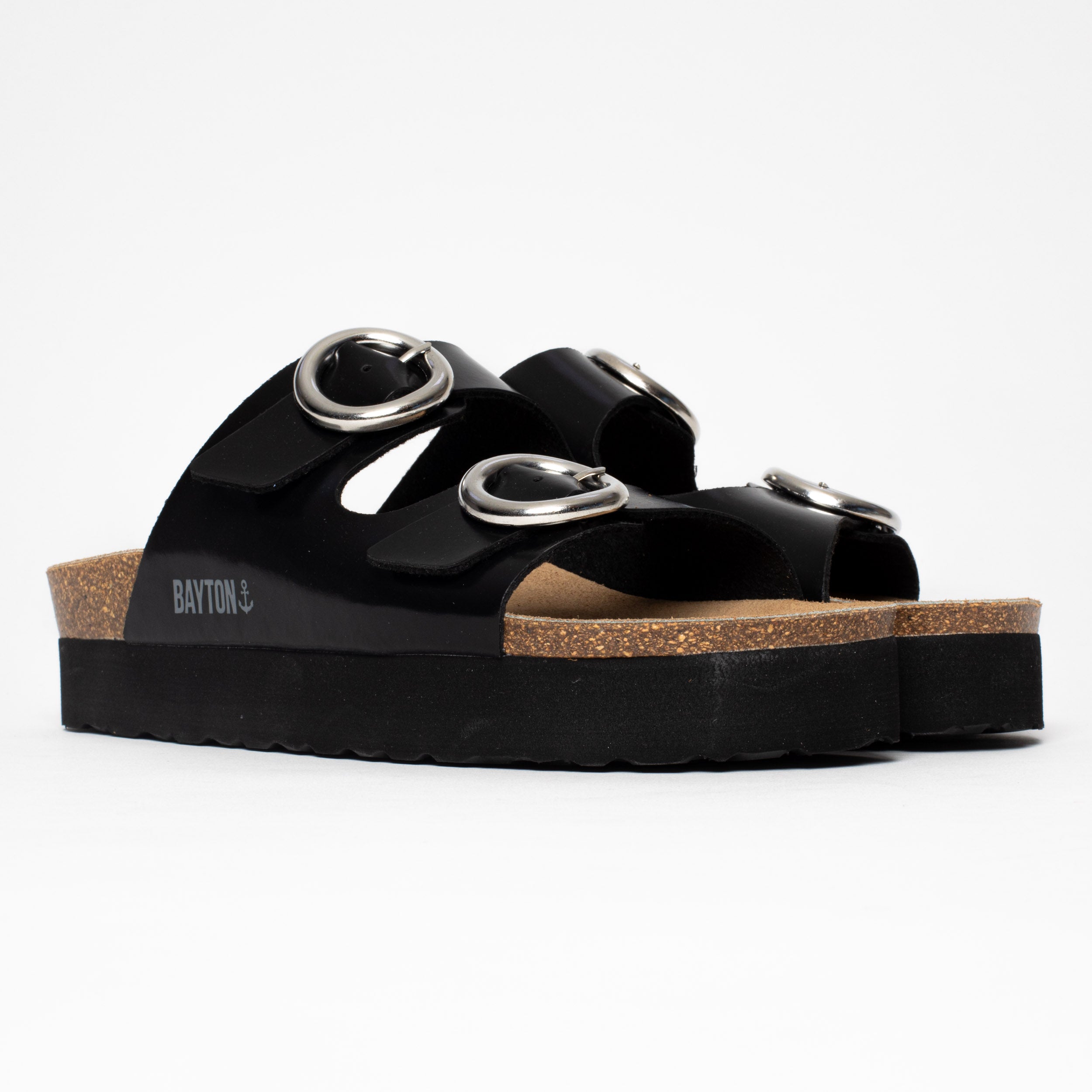 Bilbao Black Platform Sandals