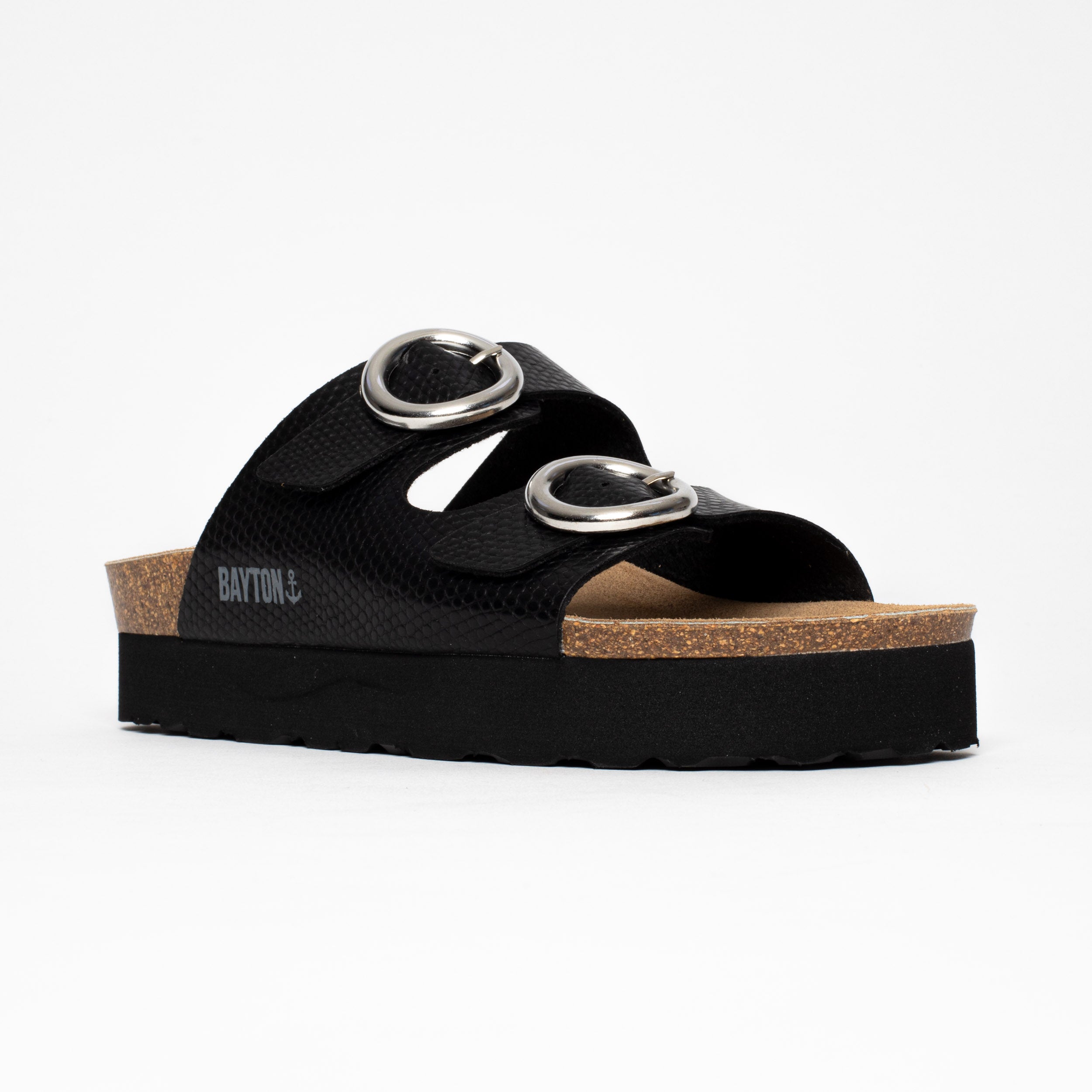 Sandalias Bilbao Plataforma Negra