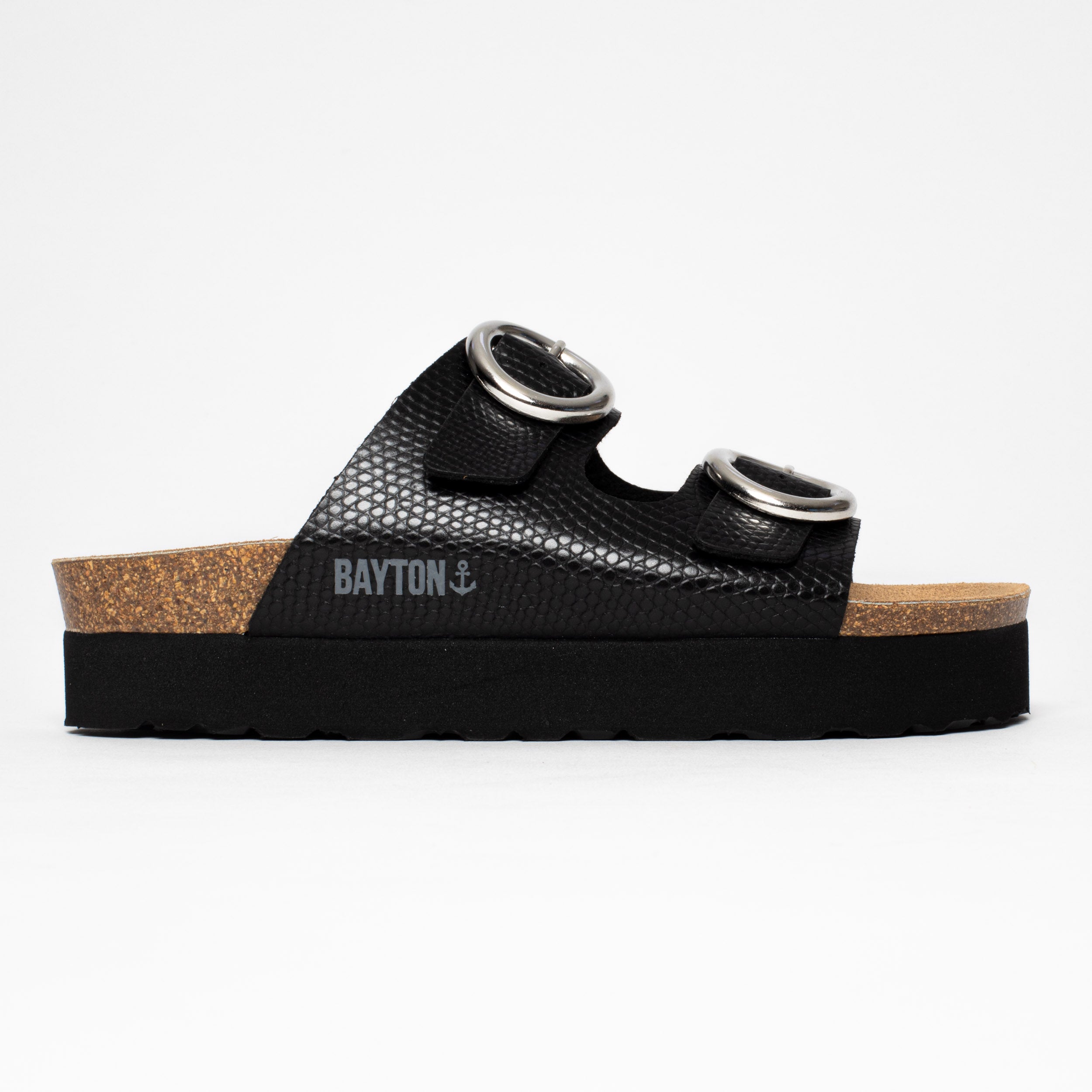 Sandalias Bilbao Plataforma Negra