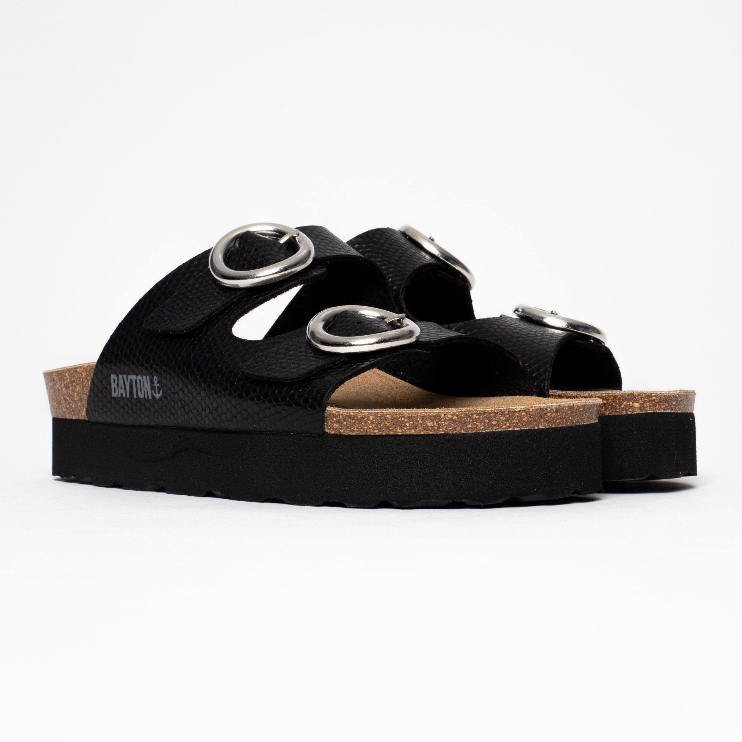 Sandalias Bilbao Plataforma Negra