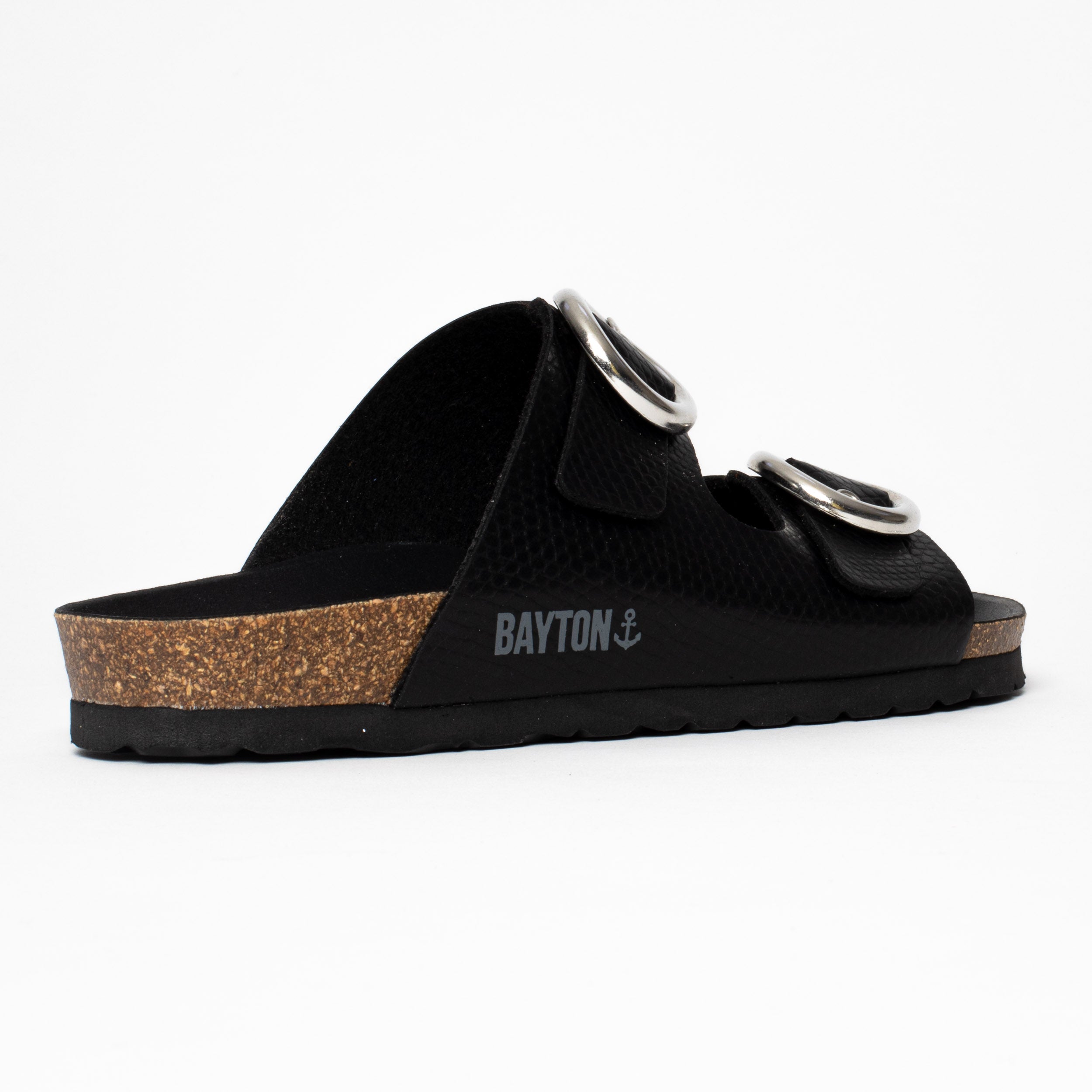 Ceuta Black 2 Strap Sandals