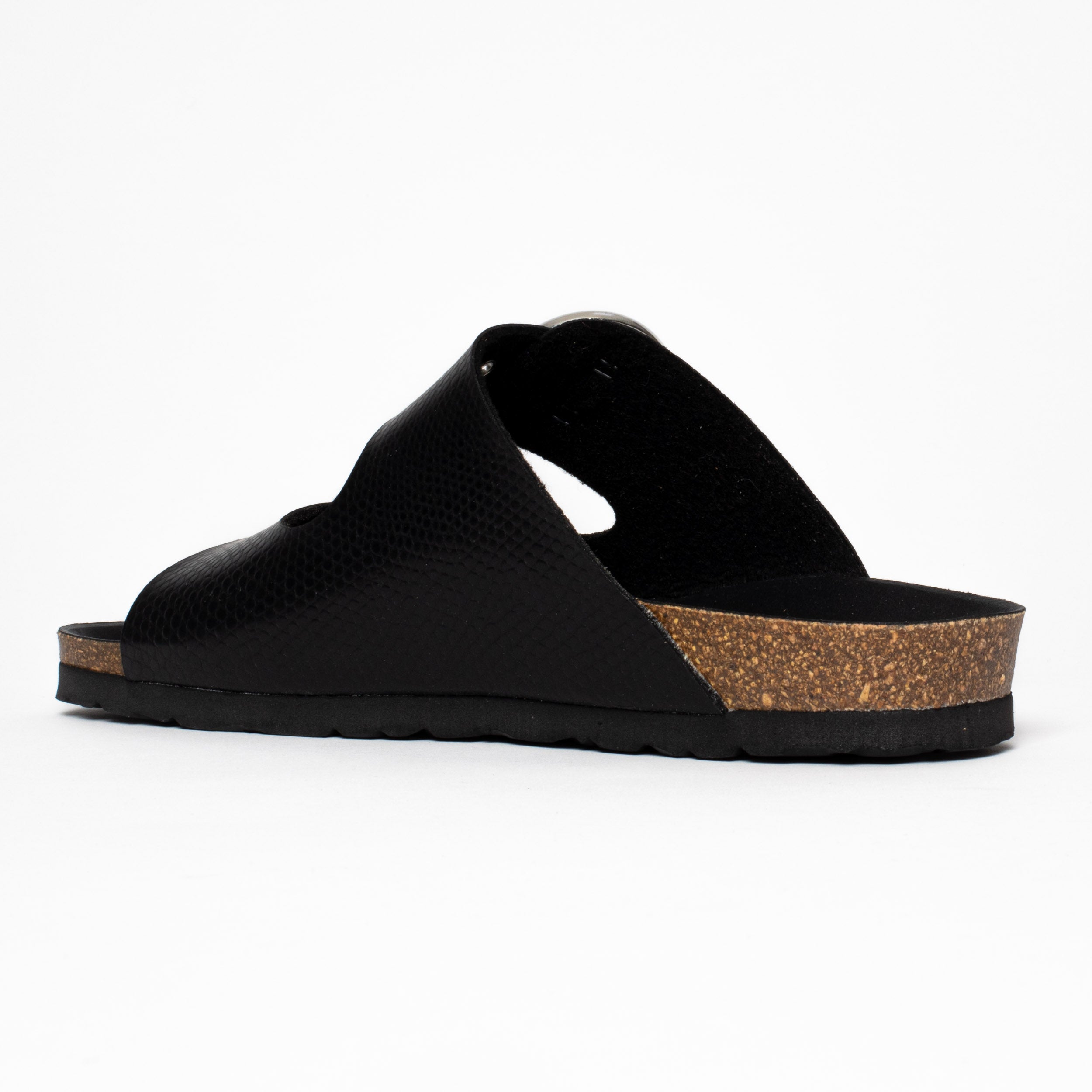 Ceuta Black 2 Strap Sandals