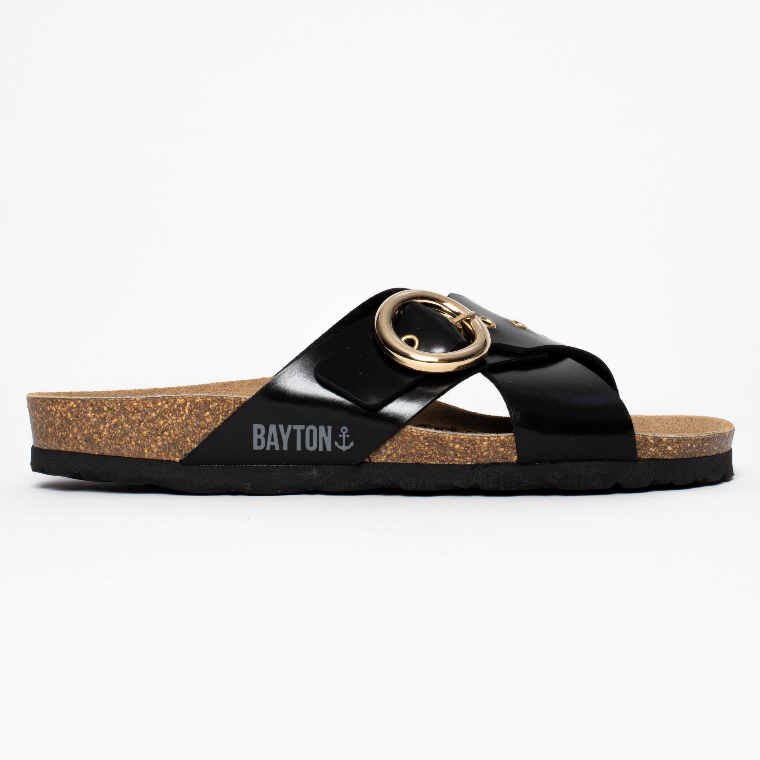 Black Cordoba 2 Strap Sandals