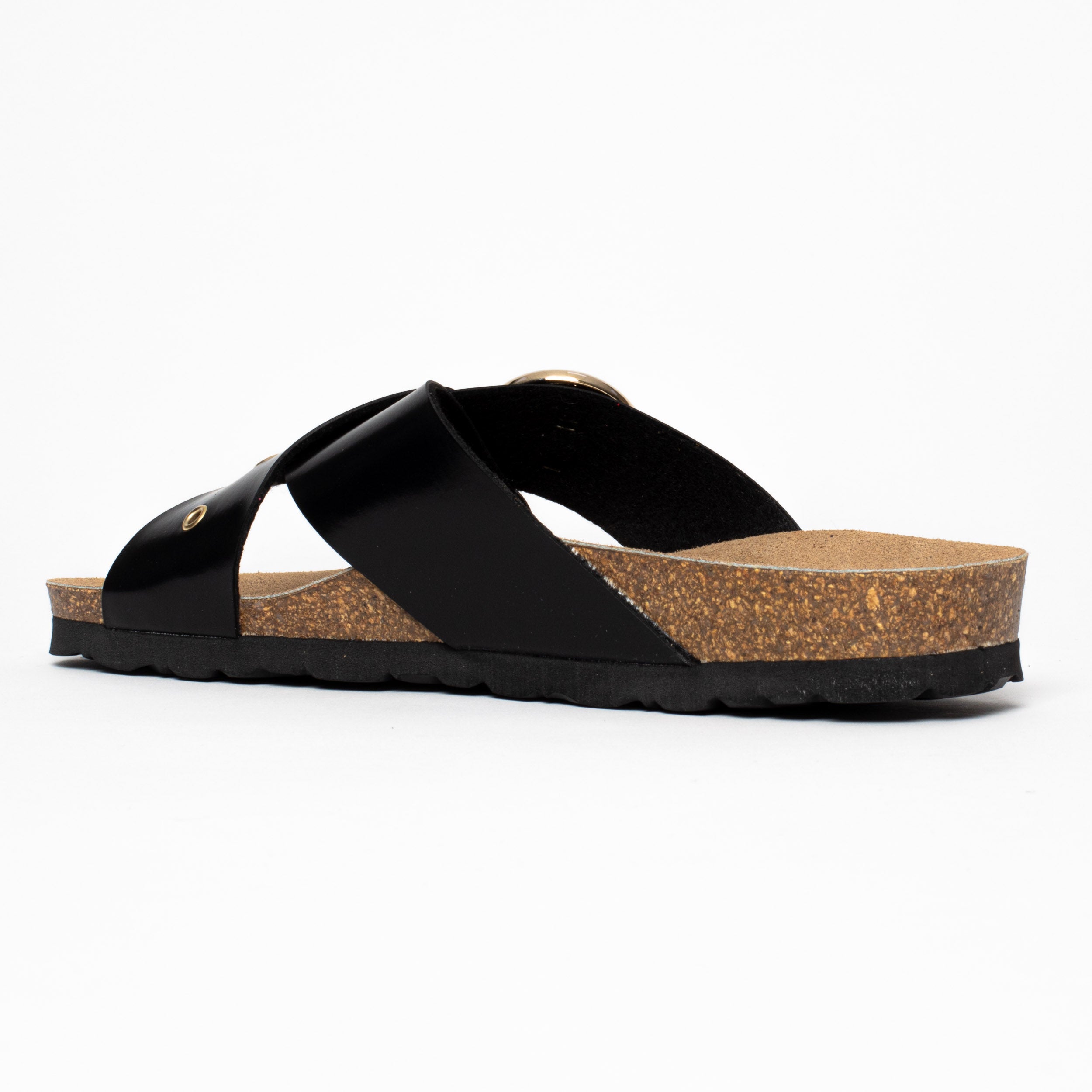 Sandalias Cordoba Negras 2 Tiras