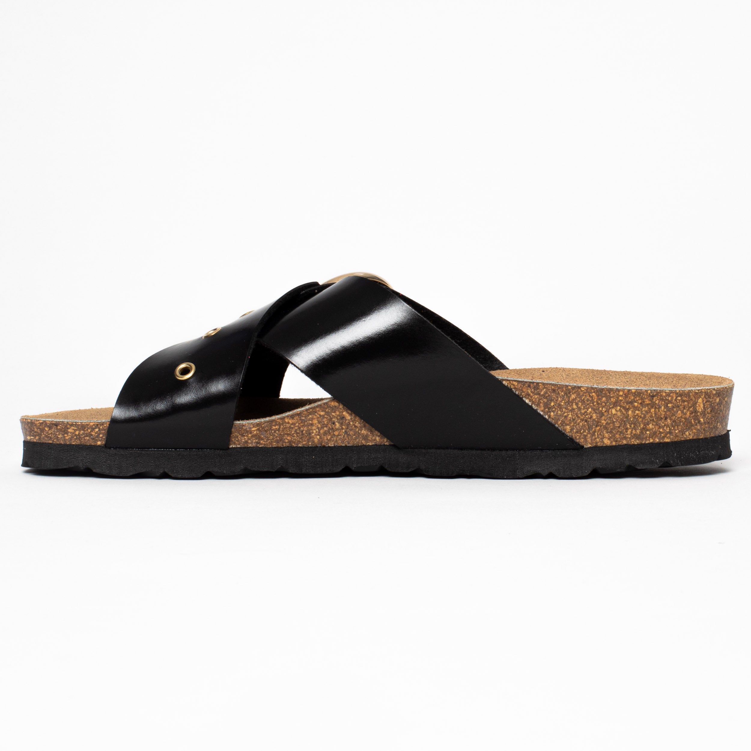 Black Cordoba 2 Strap Sandals