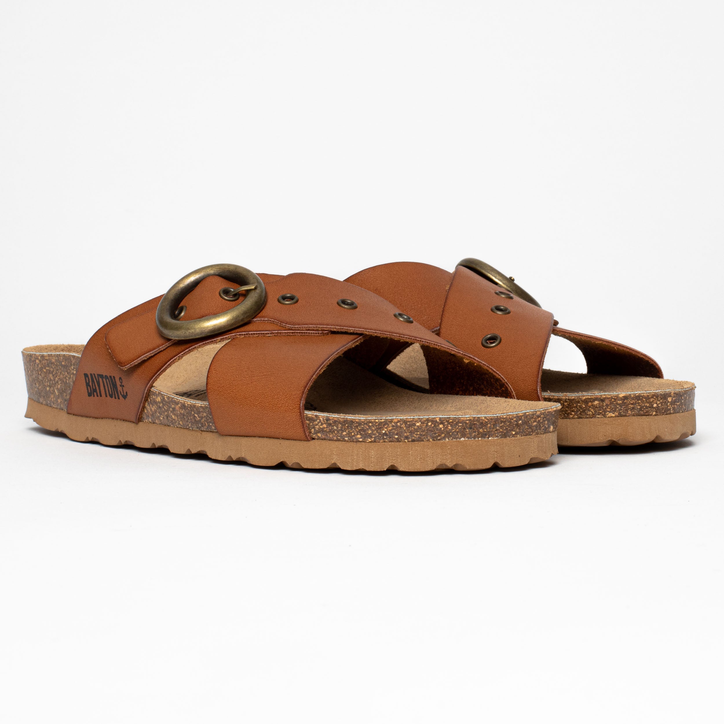 Sandalias Córdoba Camel 2 Tiras