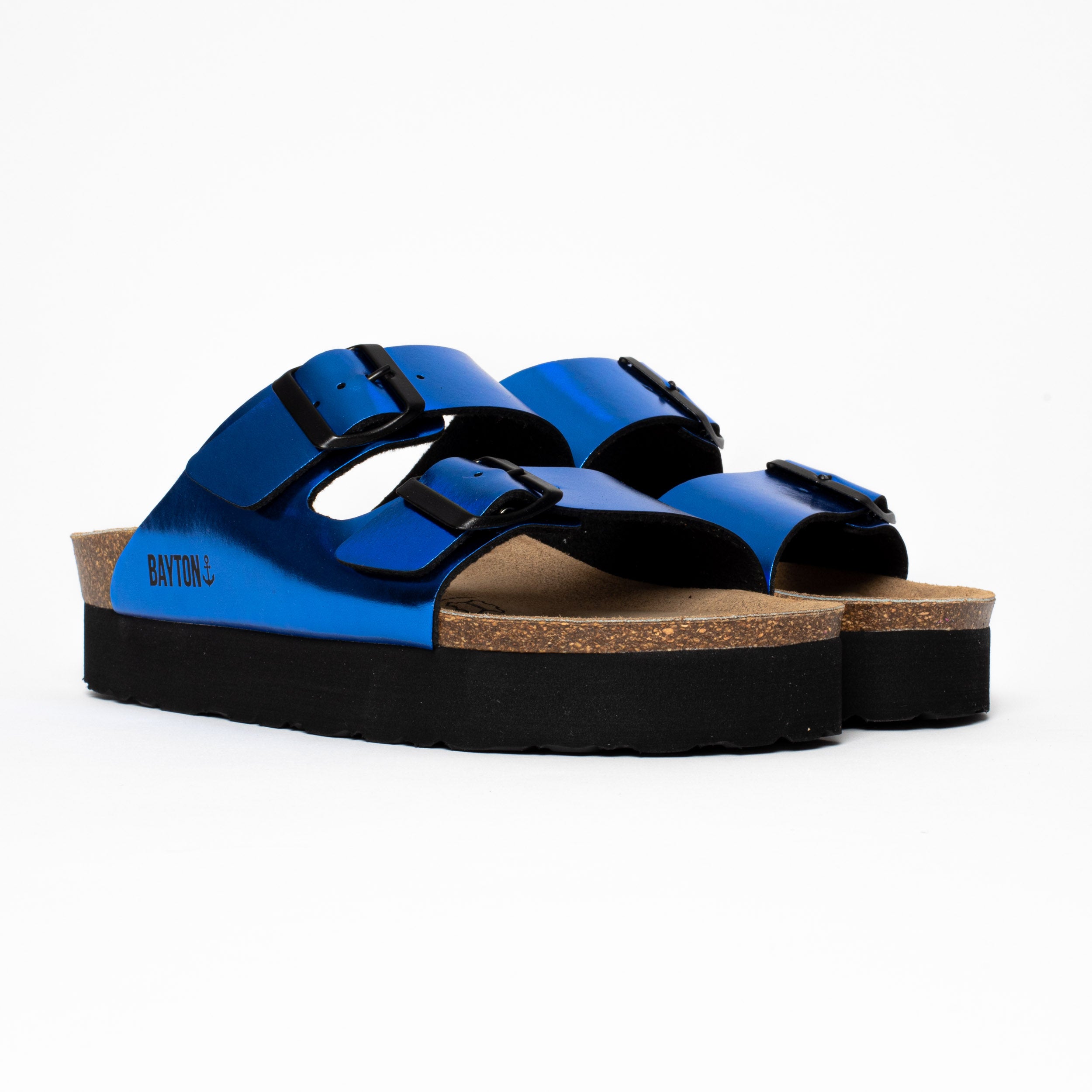 Sandalias Plataforma Japet Azul Royal