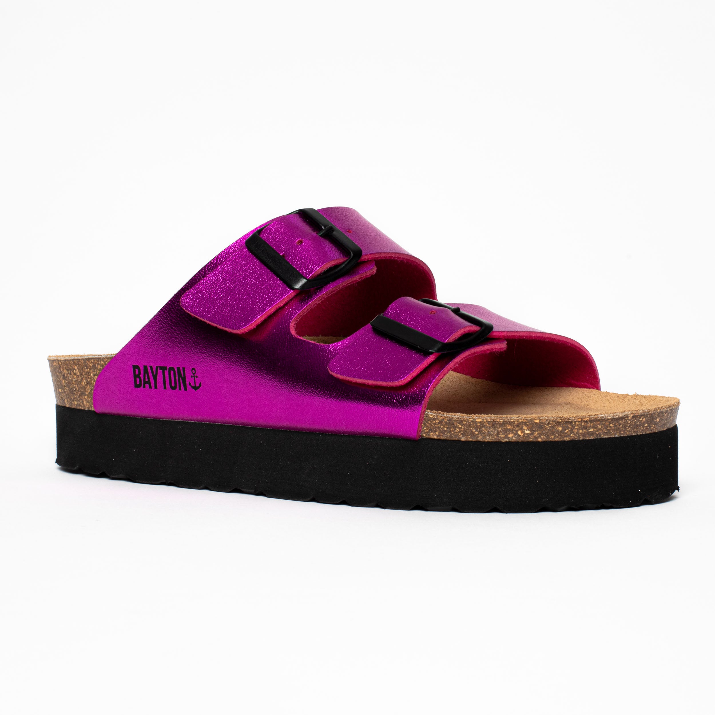 Japet Fuschia Platform Sandals