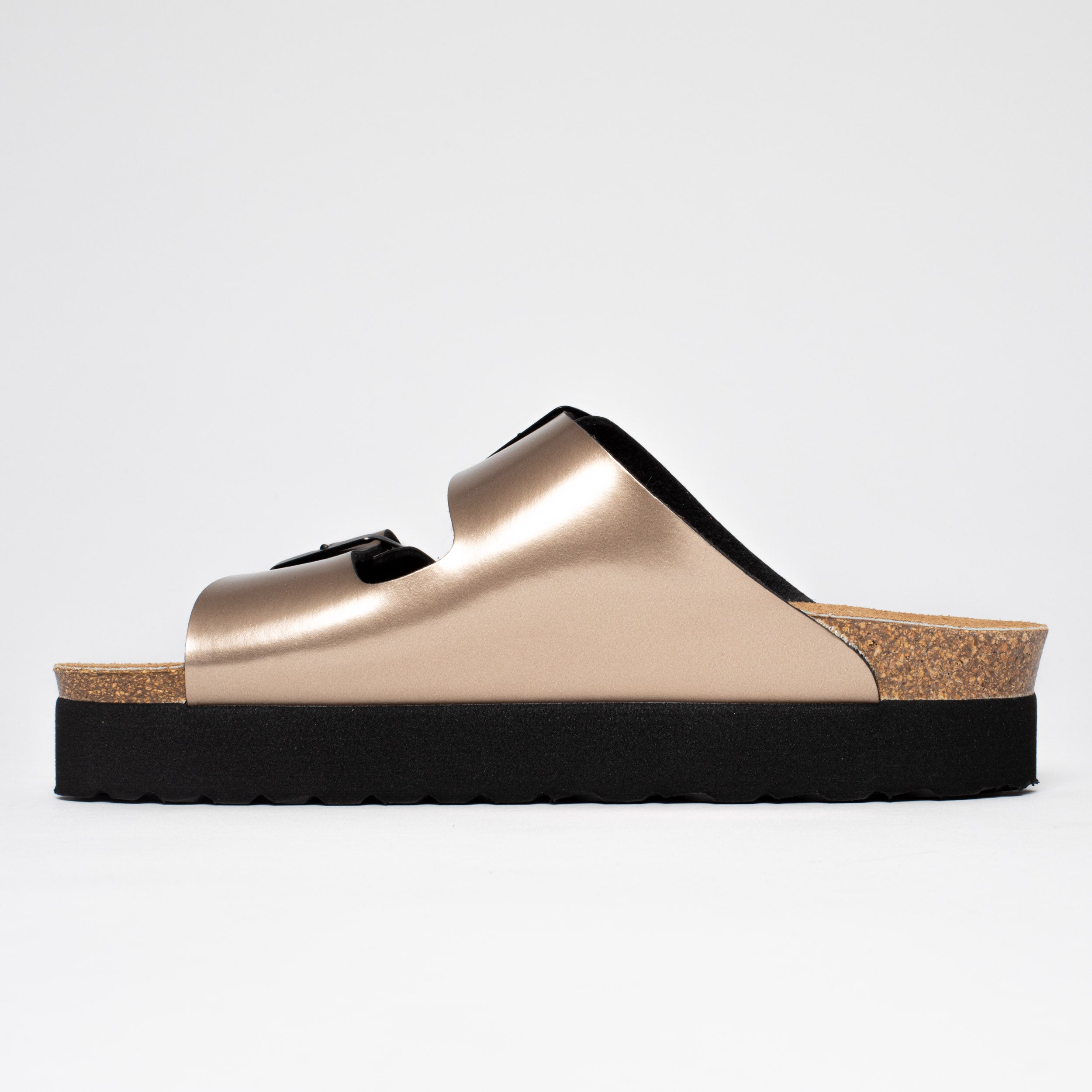 Gold Hawaii 2 Strap Platform Sandals