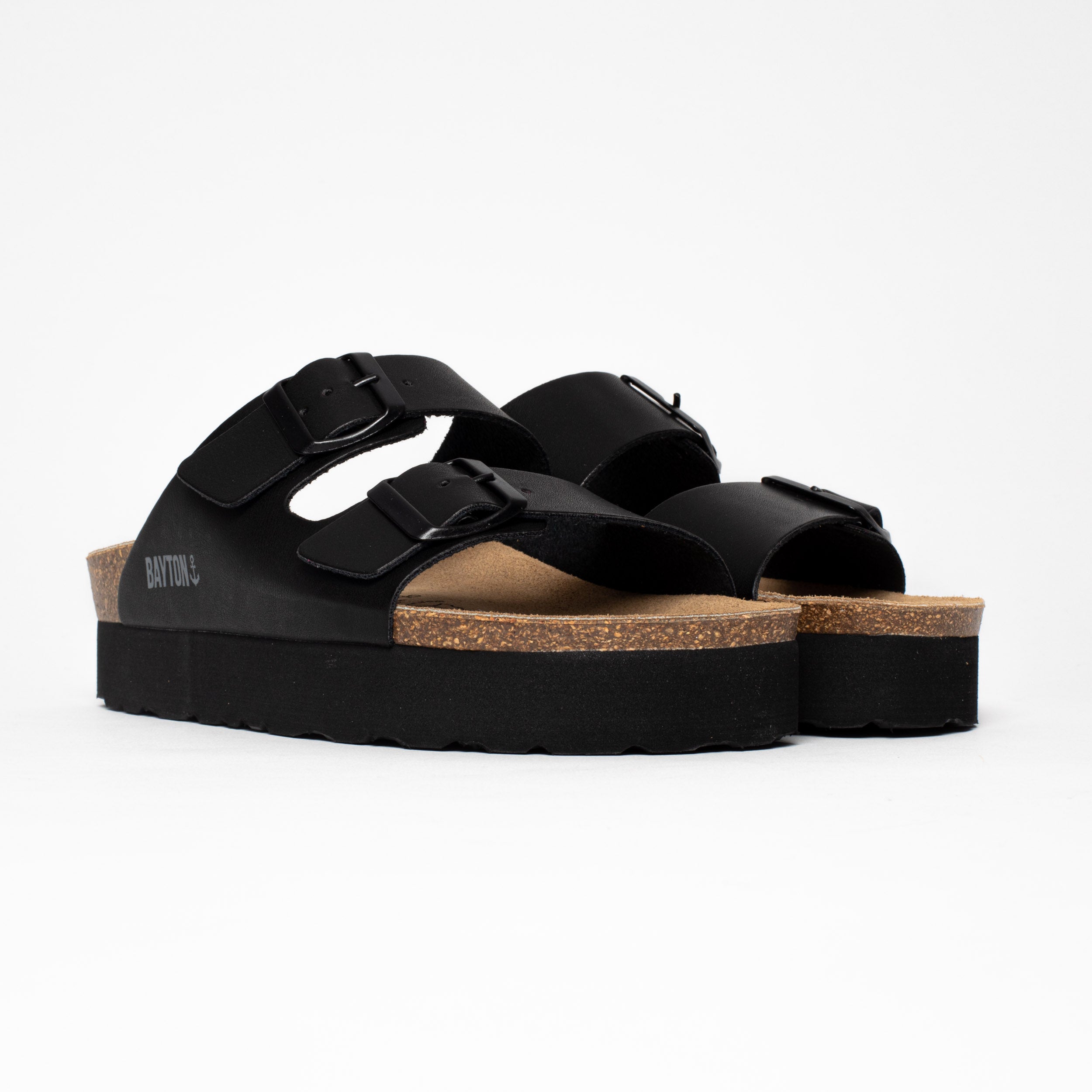 Black Japet Platform Sandals