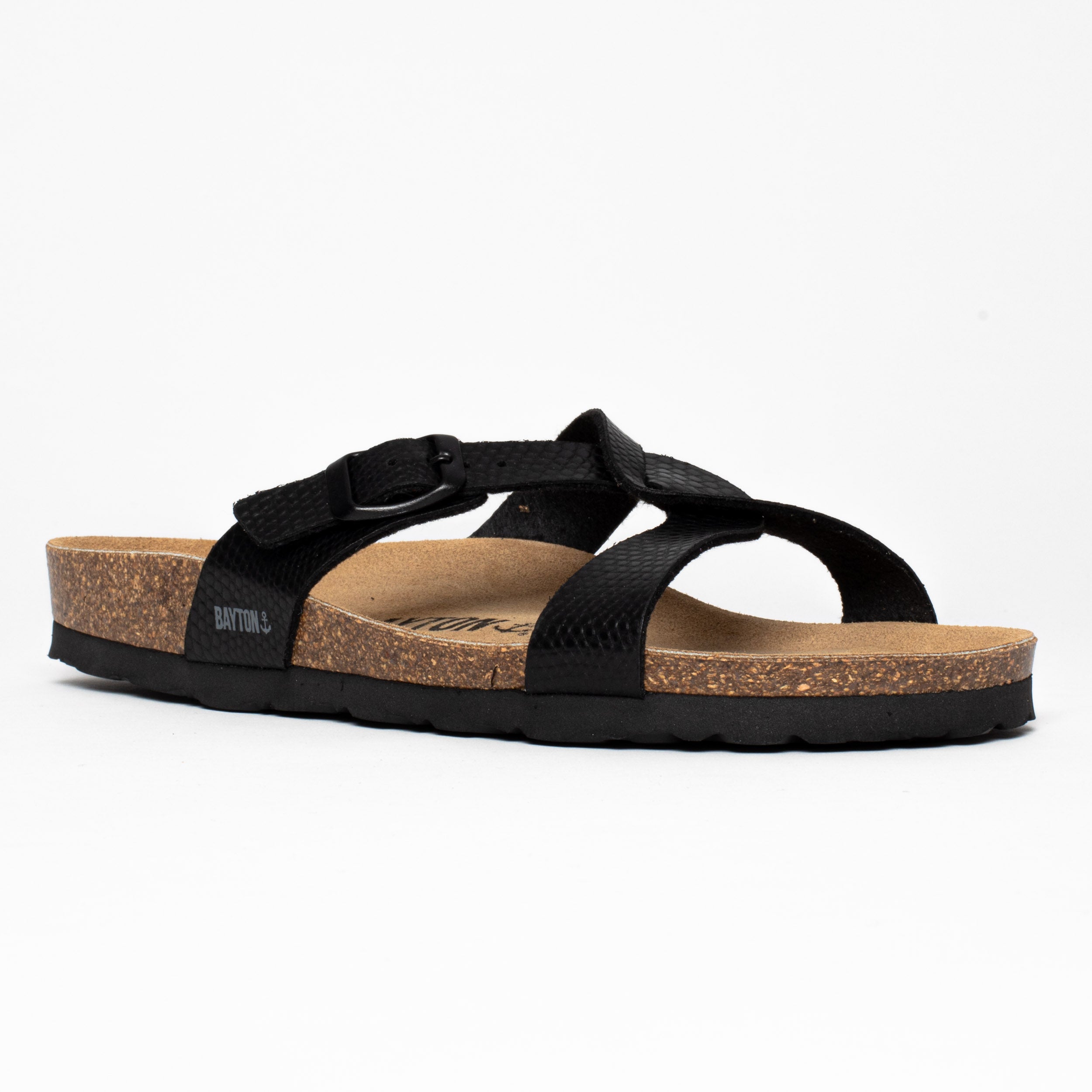 Sebastian Black 2 Strap Sandals