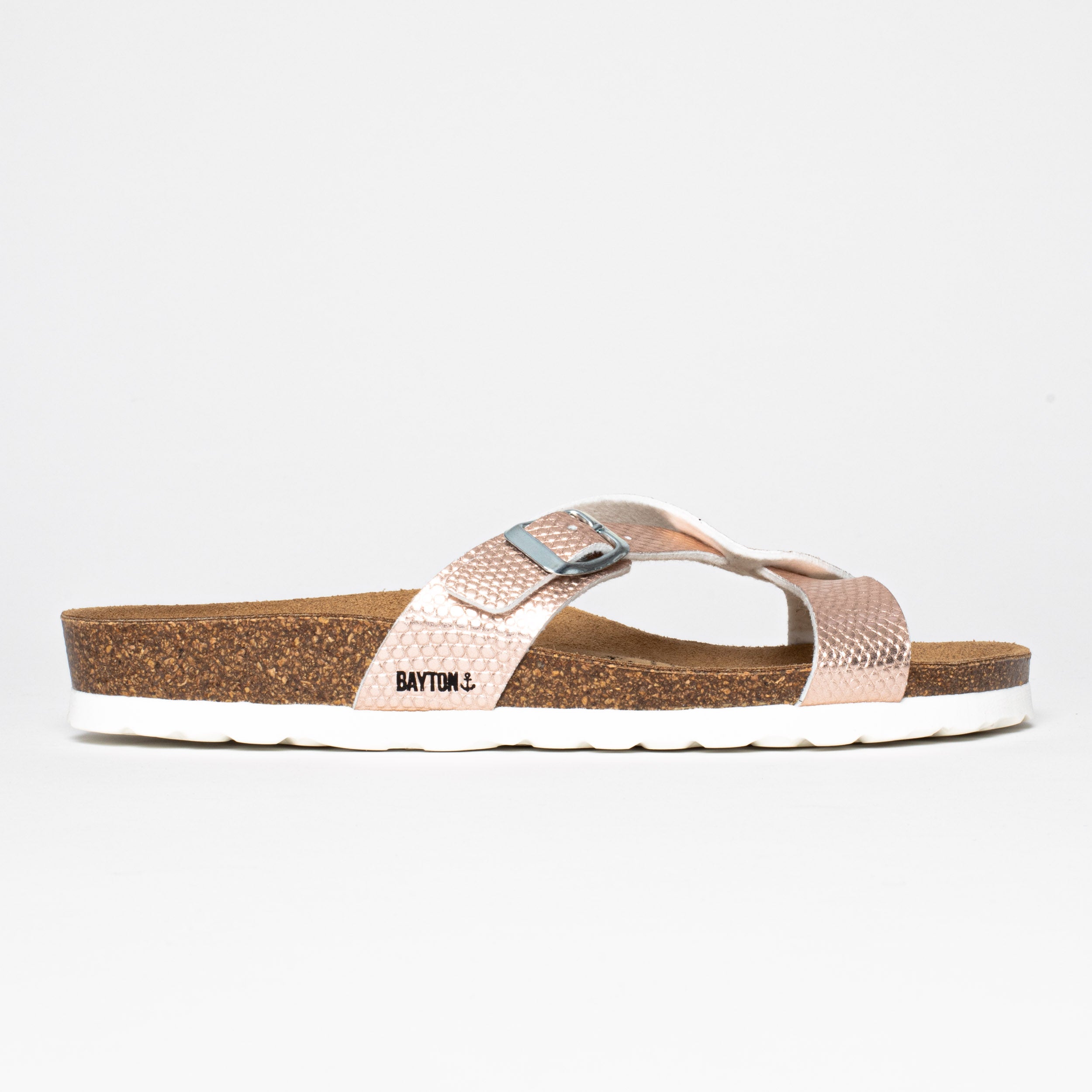 Sebastian Rose Gold 2 Strap Sandals