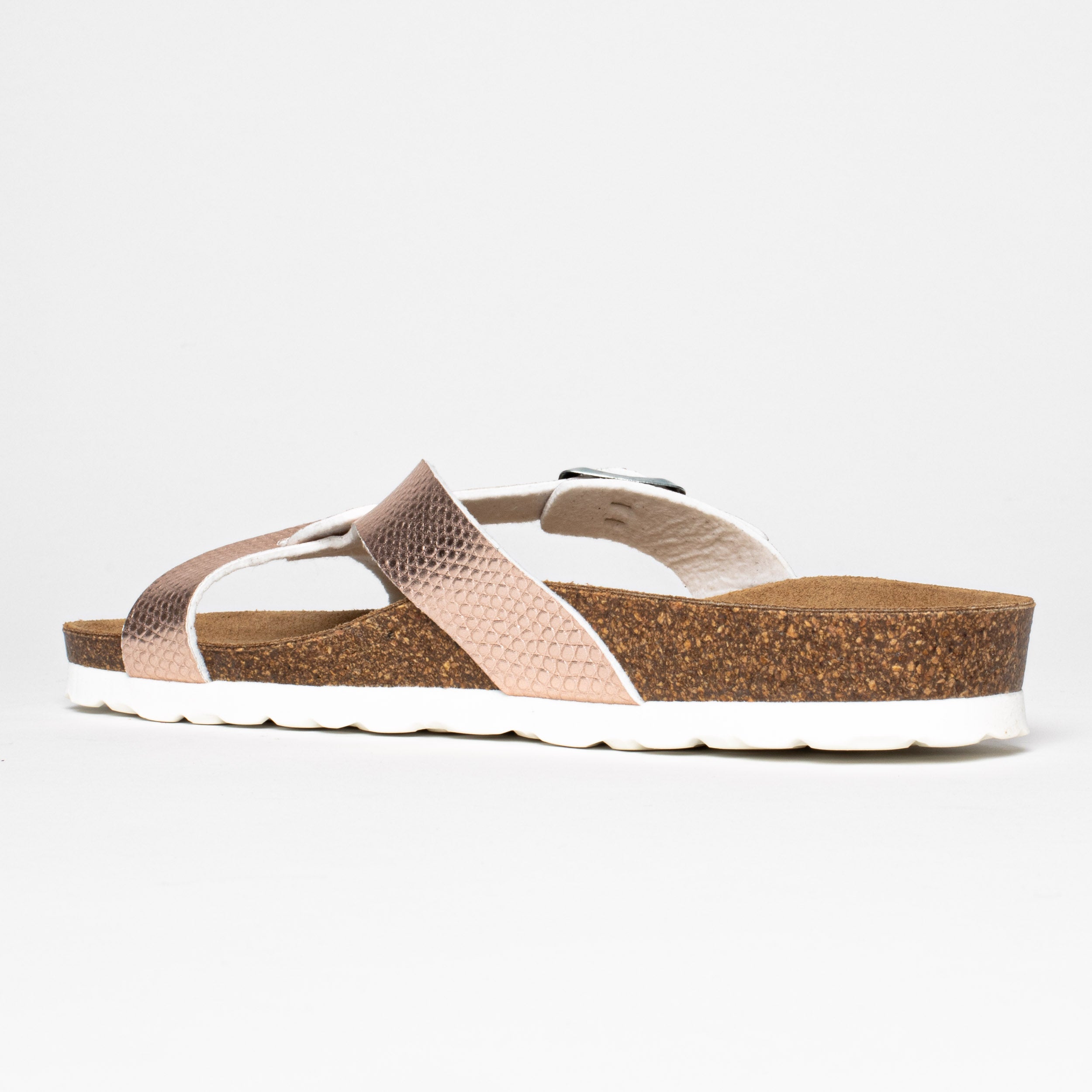 Sebastian Rose Gold 2 Strap Sandals