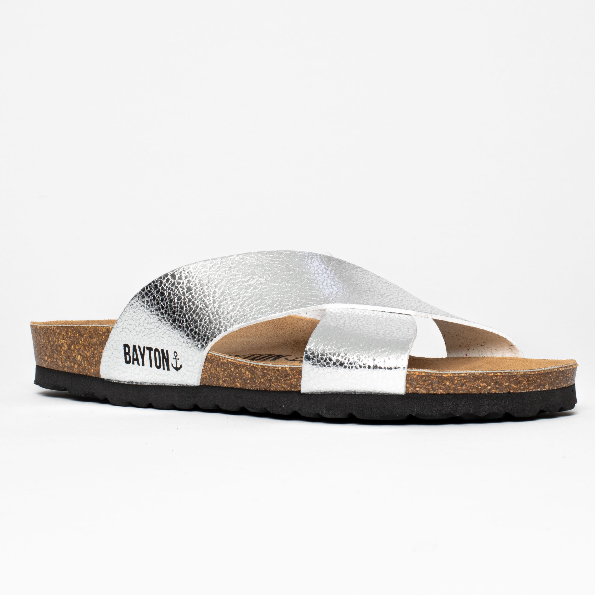 Gomera Silver 2 Strap Sandals