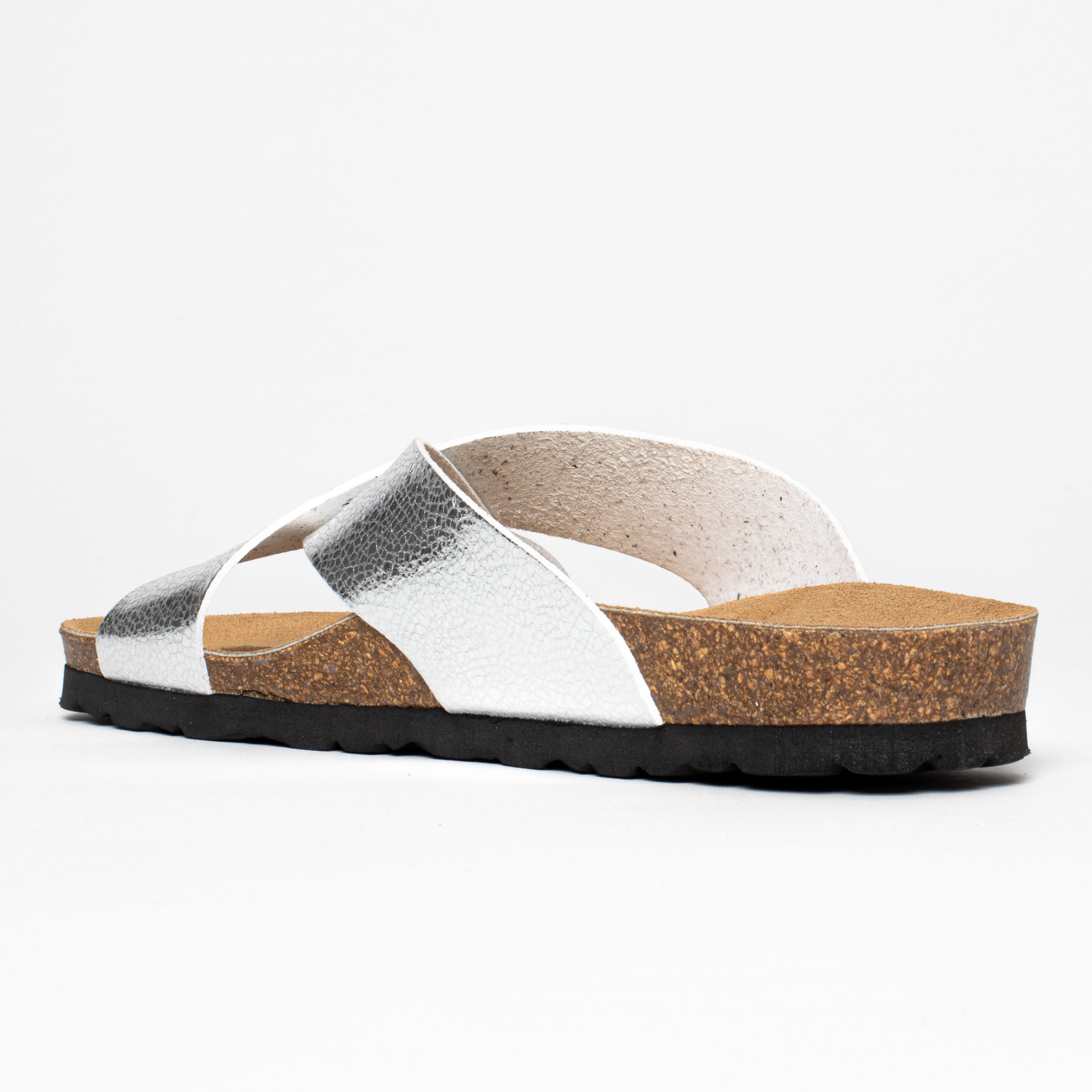 Sandalias Gomera Plata 2 Tiras