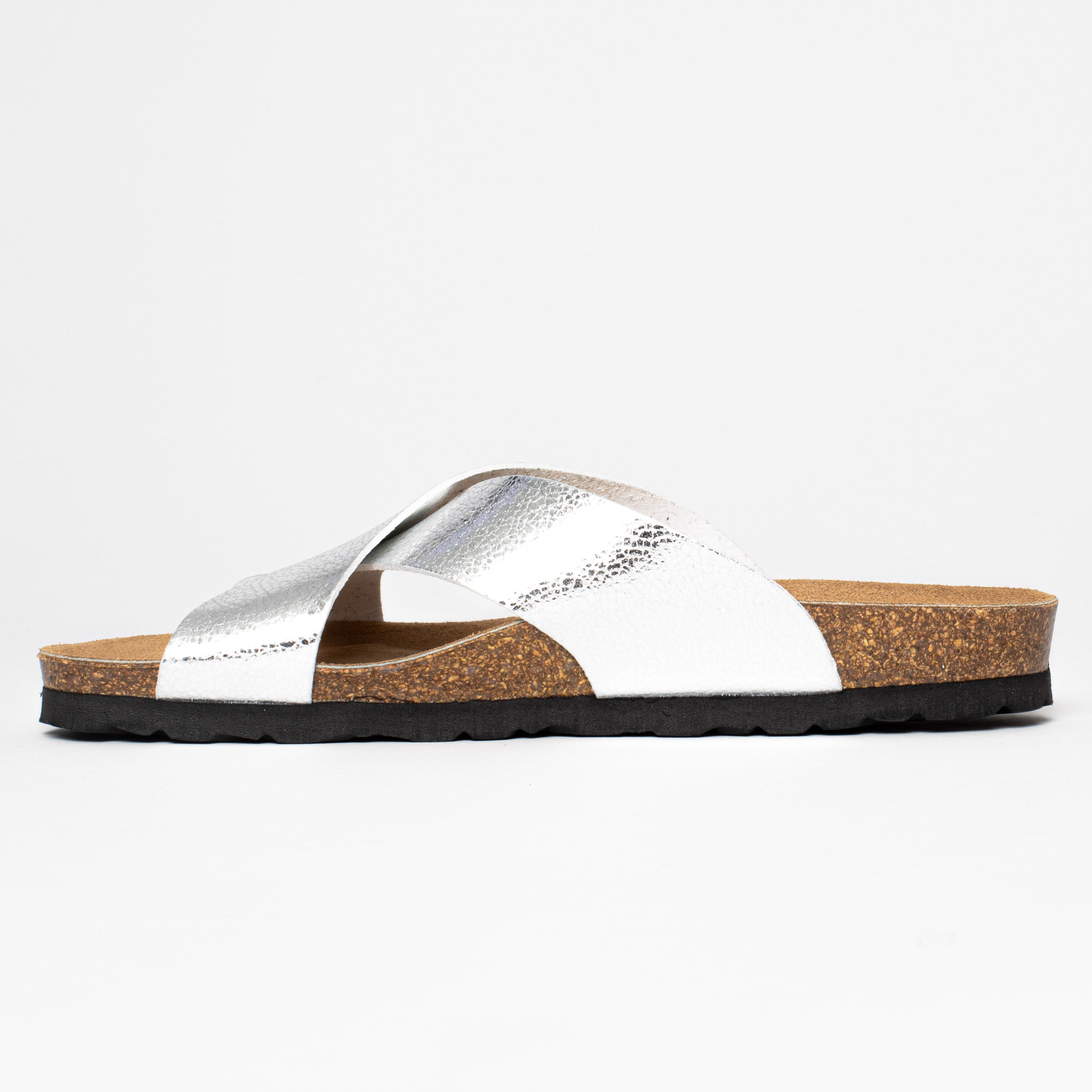 Gomera Silver 2 Strap Sandals