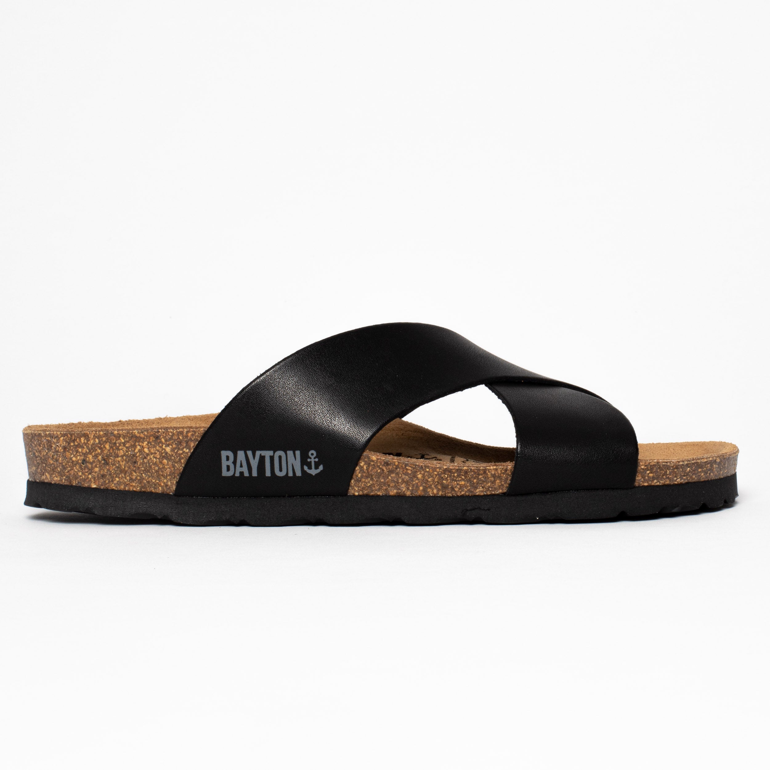 Gomera Black 2 Strap Sandals