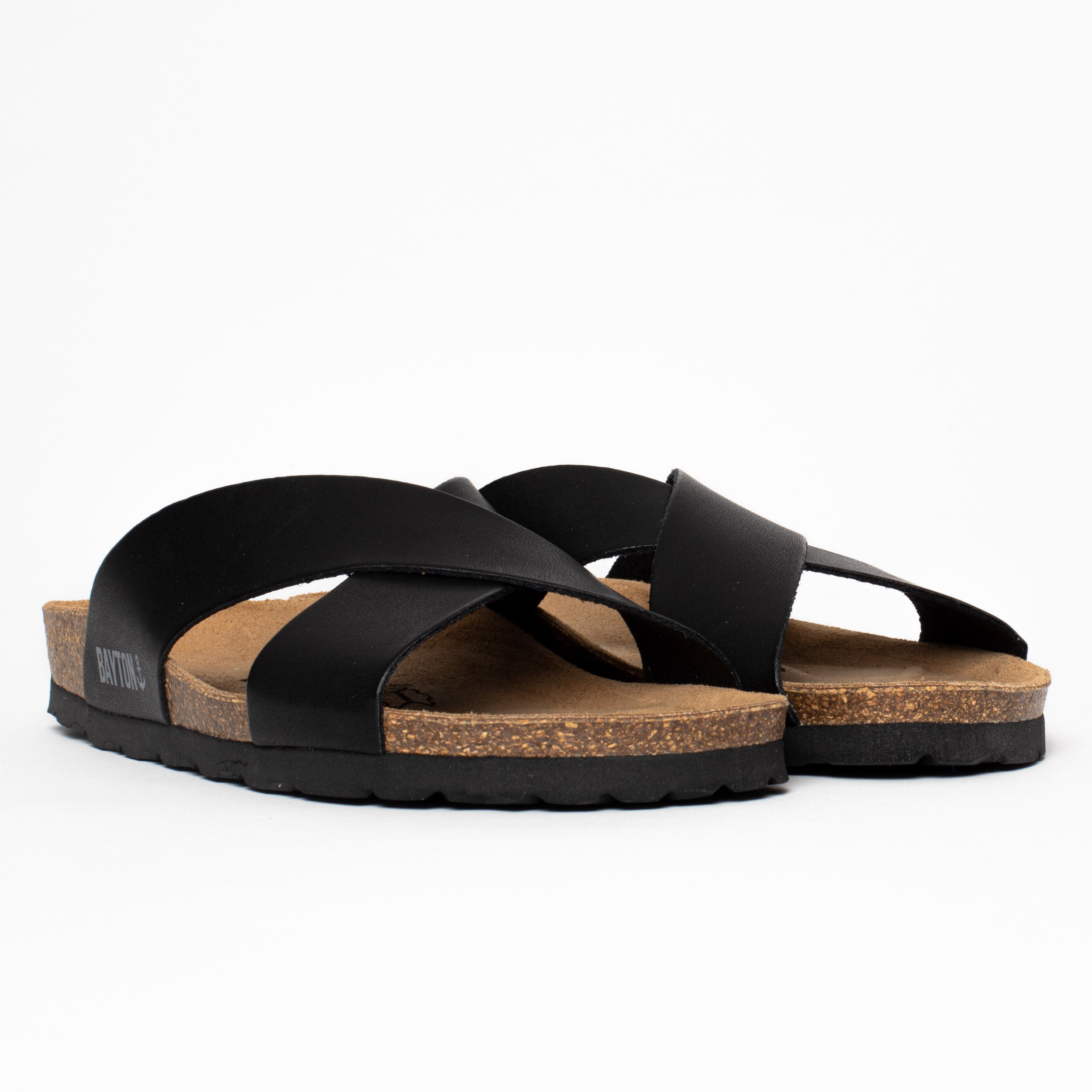 Gomera Black 2 Strap Sandals