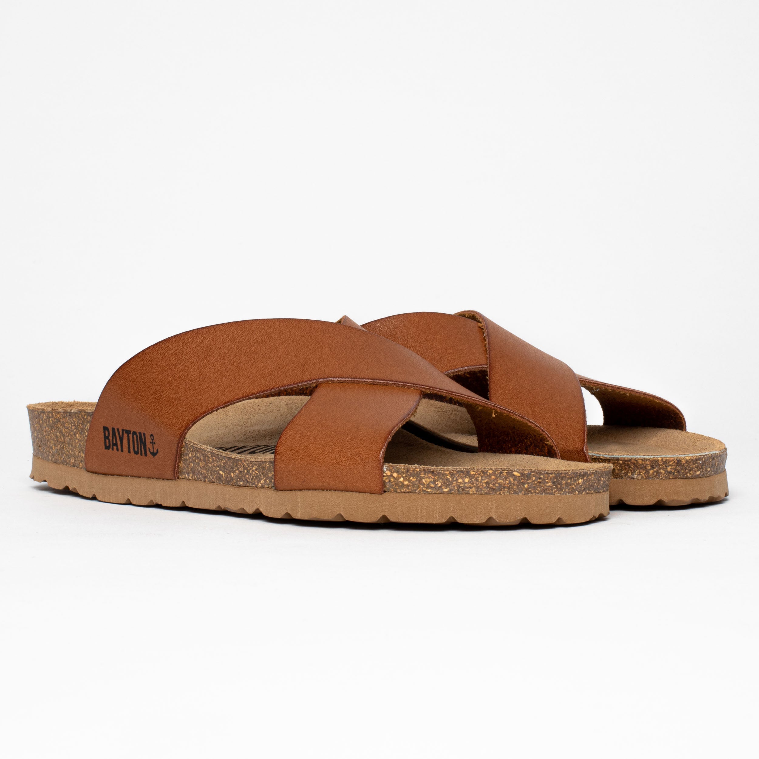 Gomera Camel 2 Strap Sandals