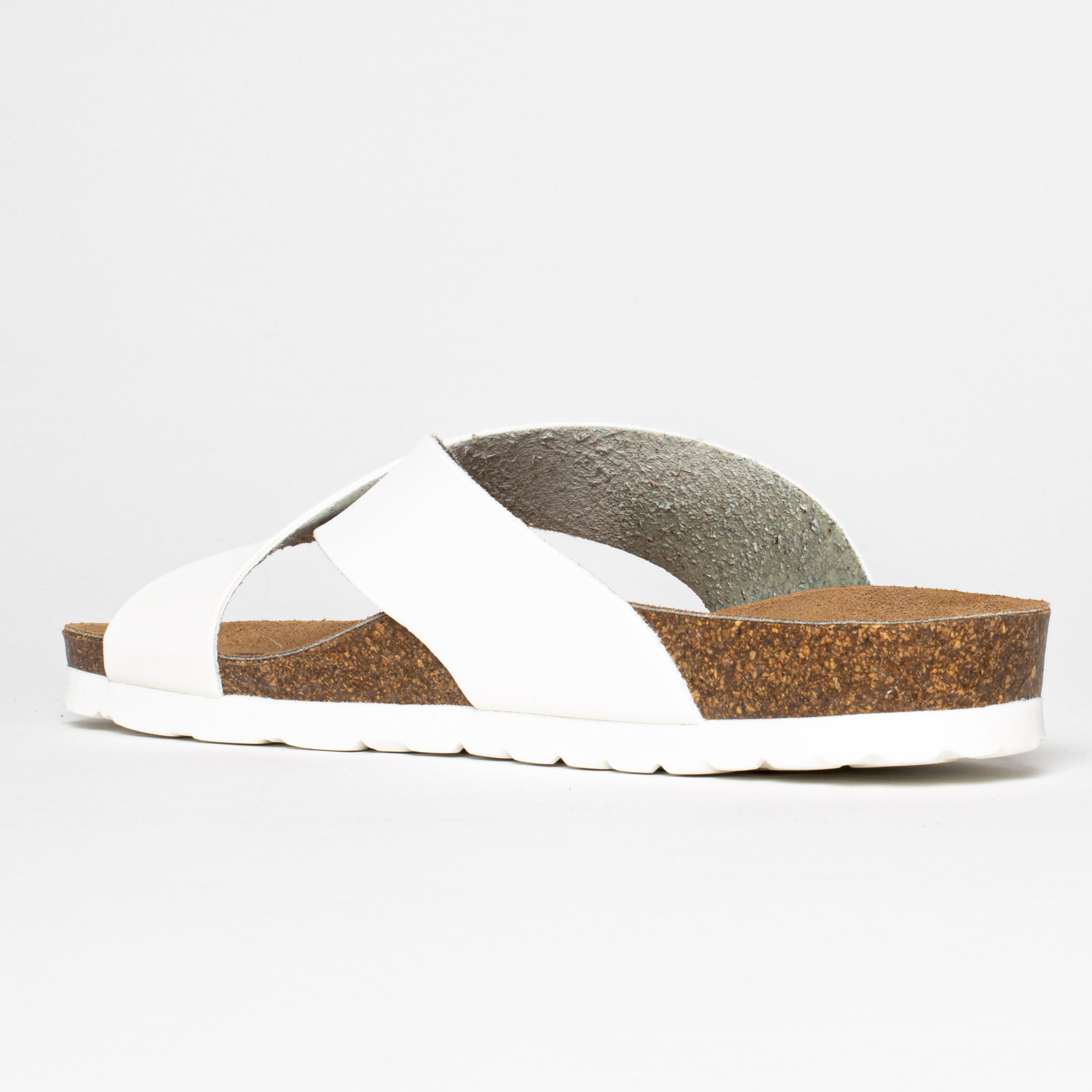 Gomera White 2 Strap Sandals