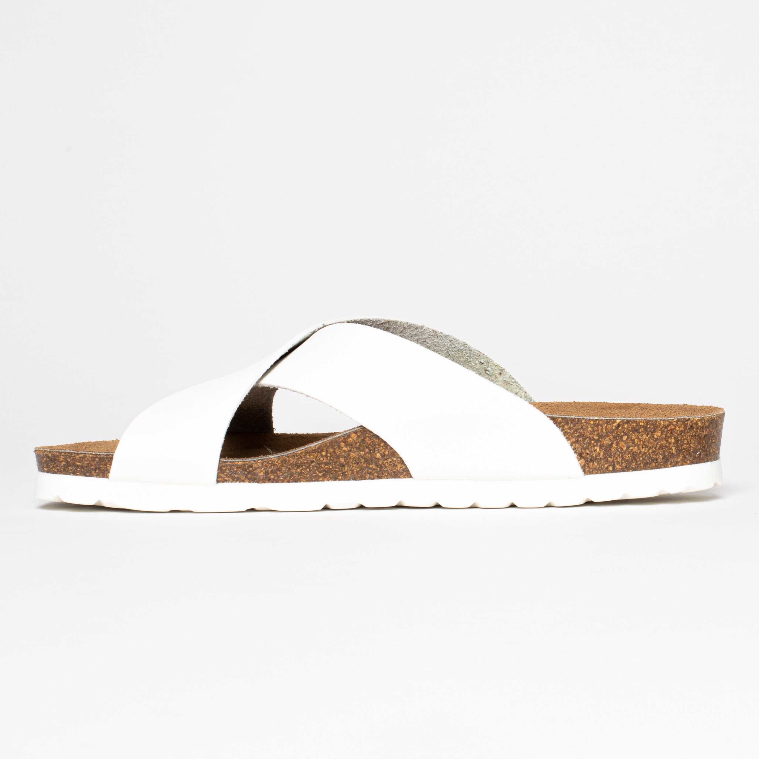 Gomera White 2 Strap Sandals