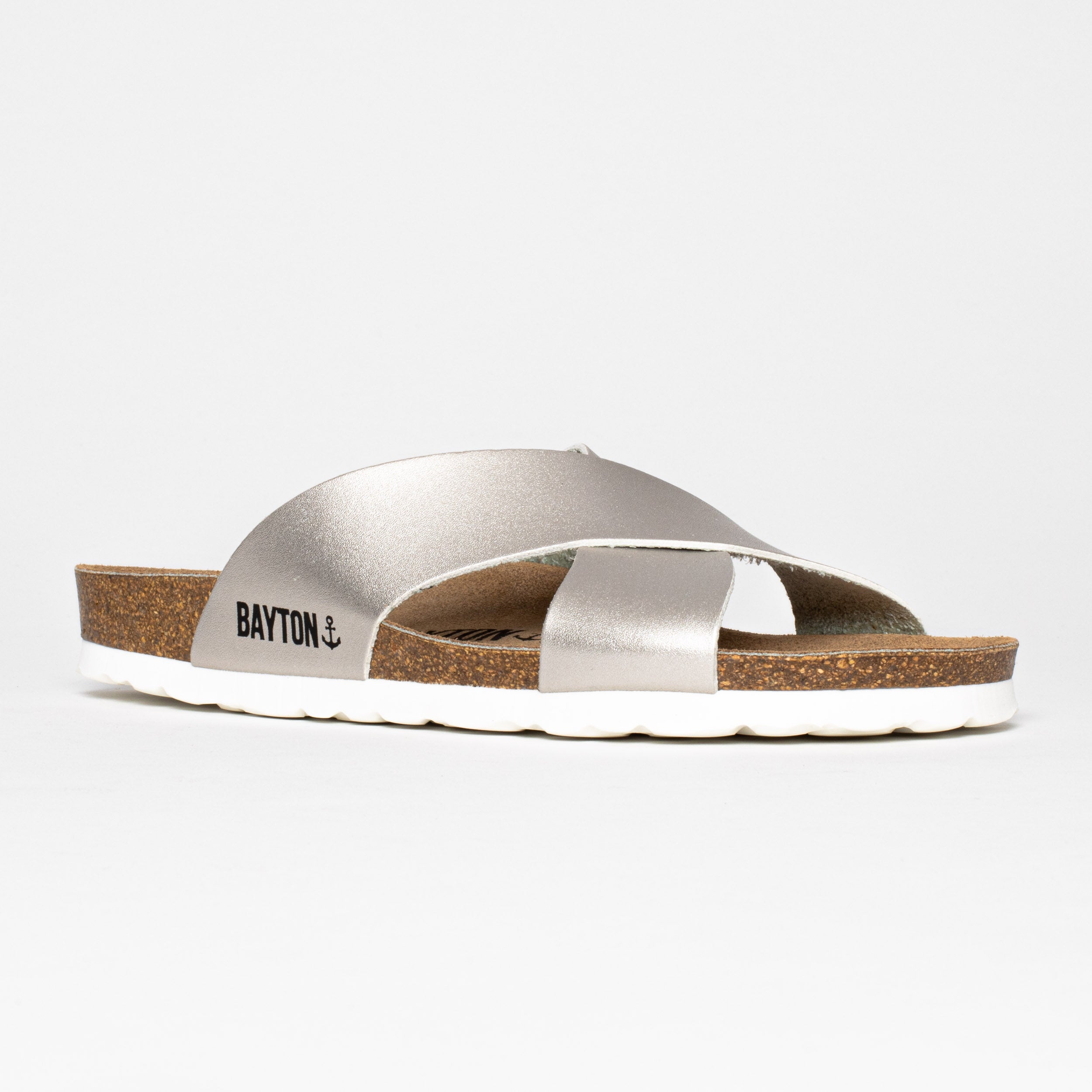 Gomera Silver 2 Strap Sandals