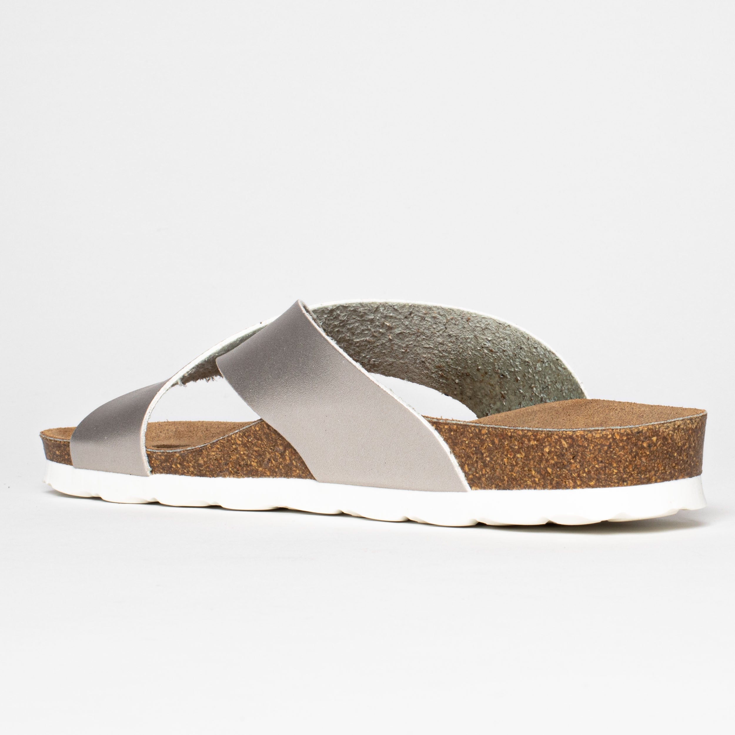 Sandalias Gomera Plata 2 Tiras