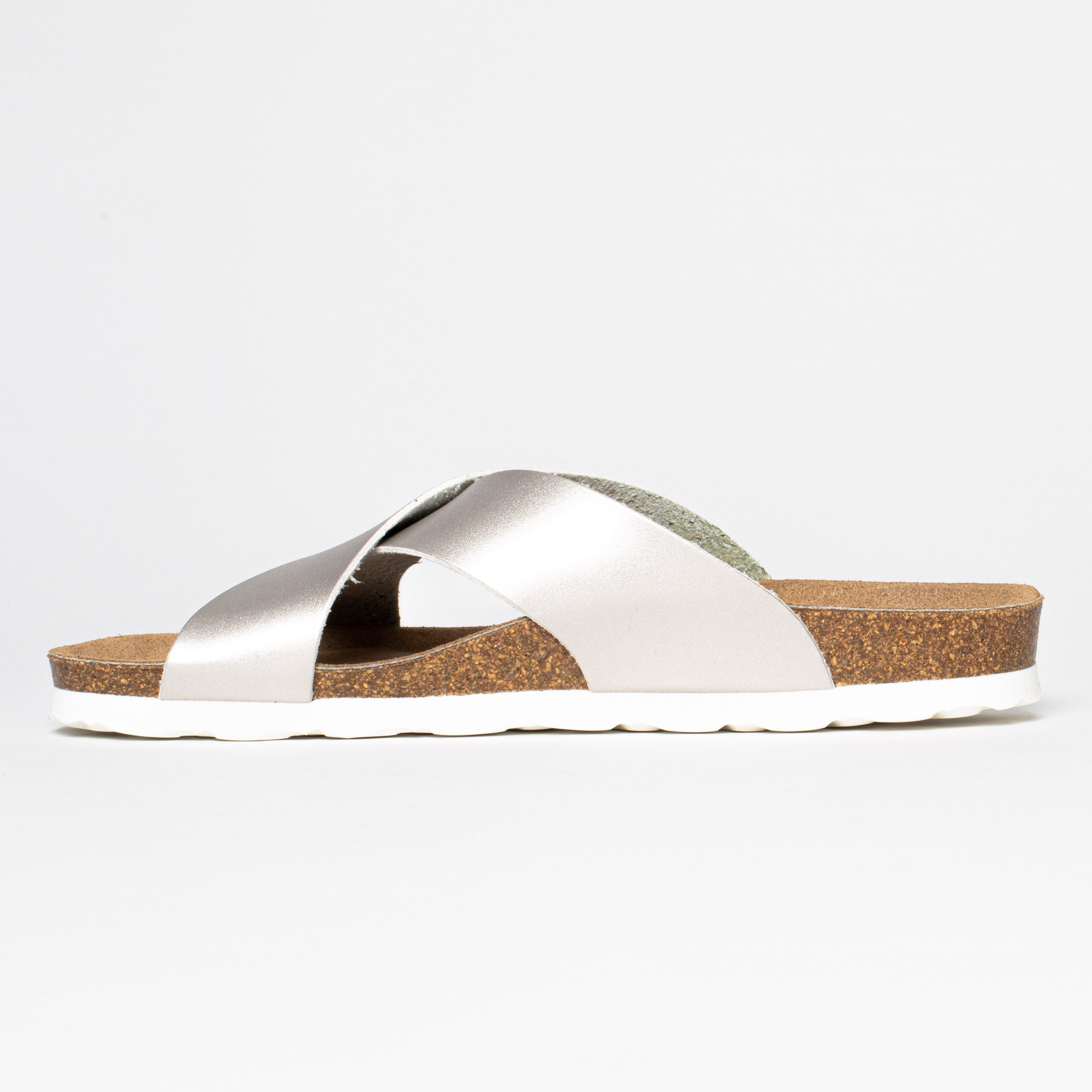 Gomera Silver 2 Strap Sandals