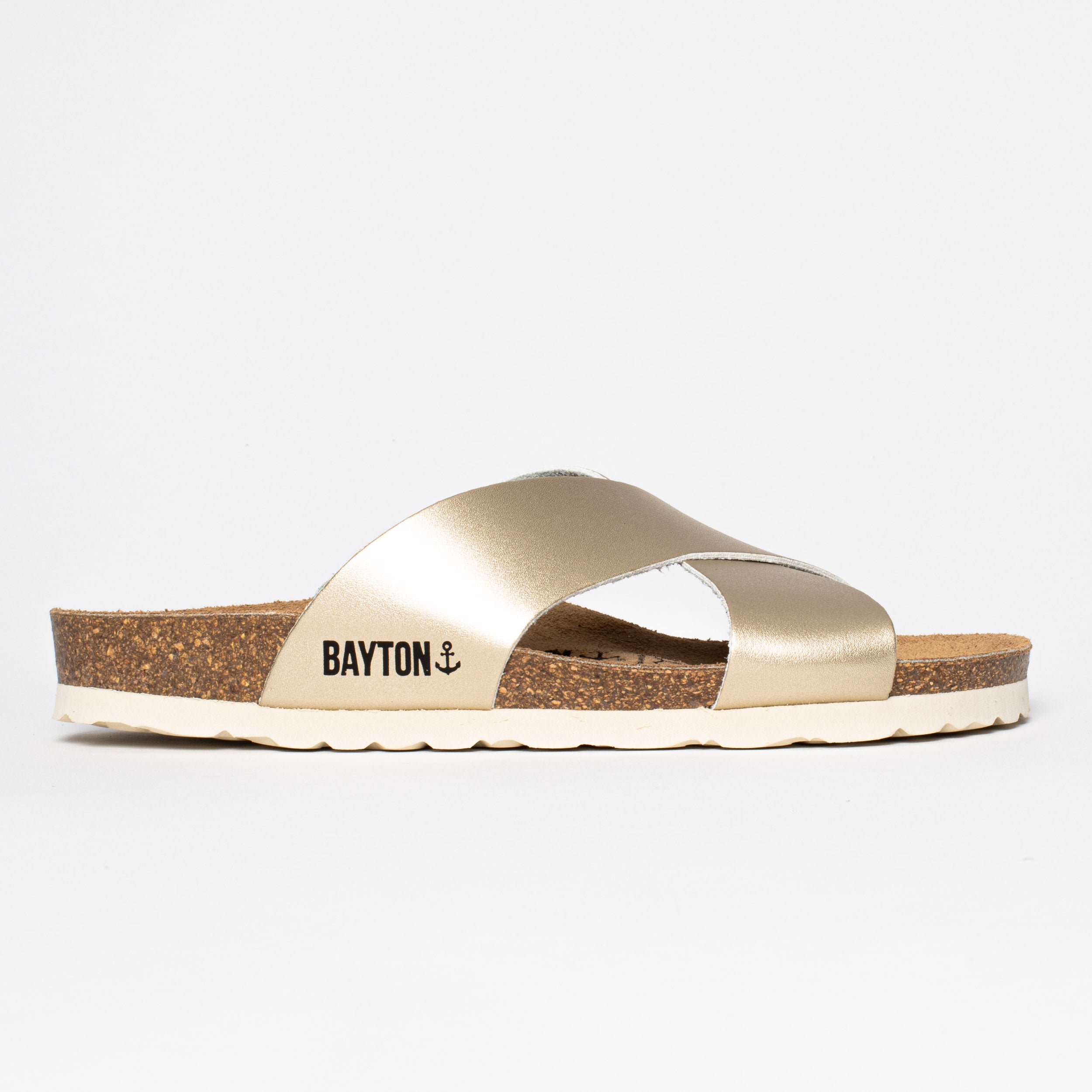 Gomera Light Gold 2 Strap Sandals