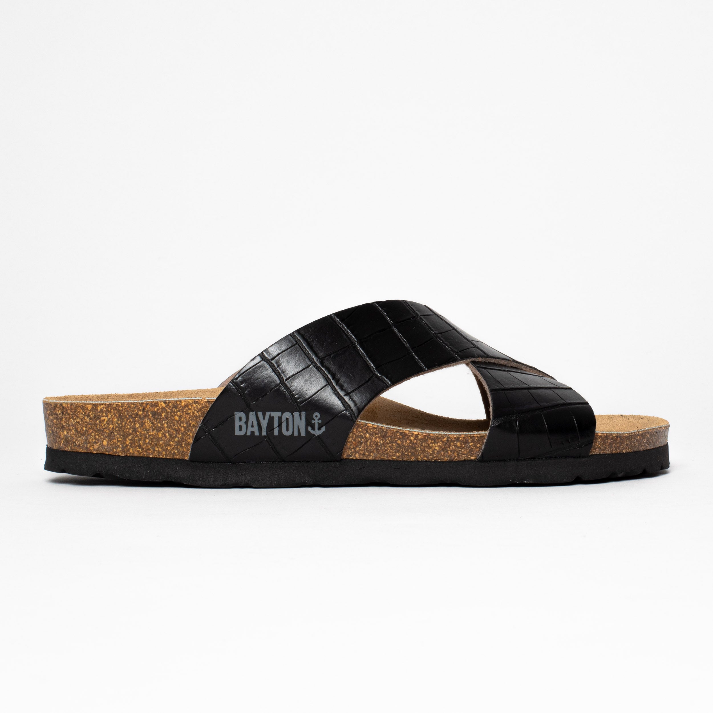 Gomera Black 2 Strap Sandals