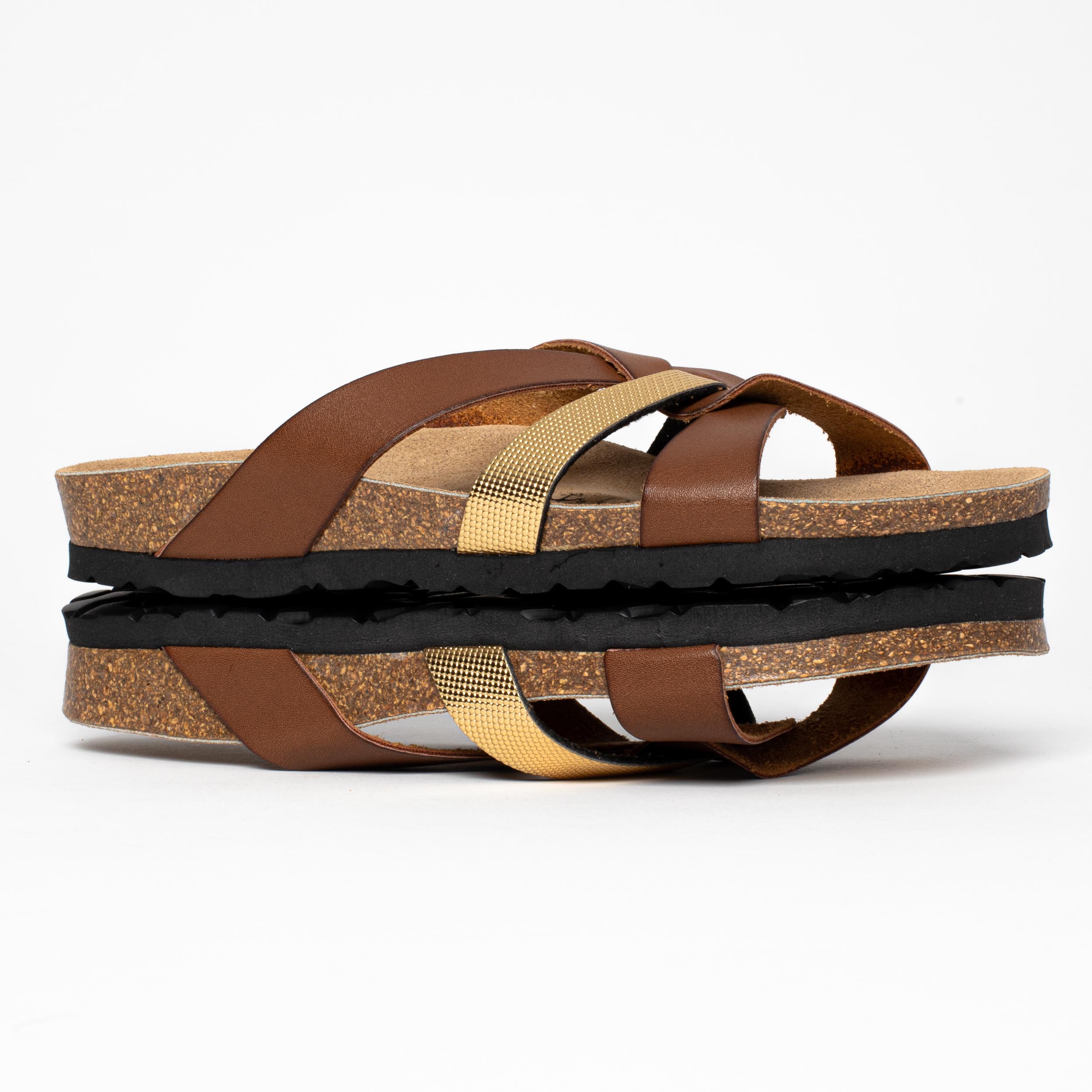 Santander Leopard Multi-Strap Sandals