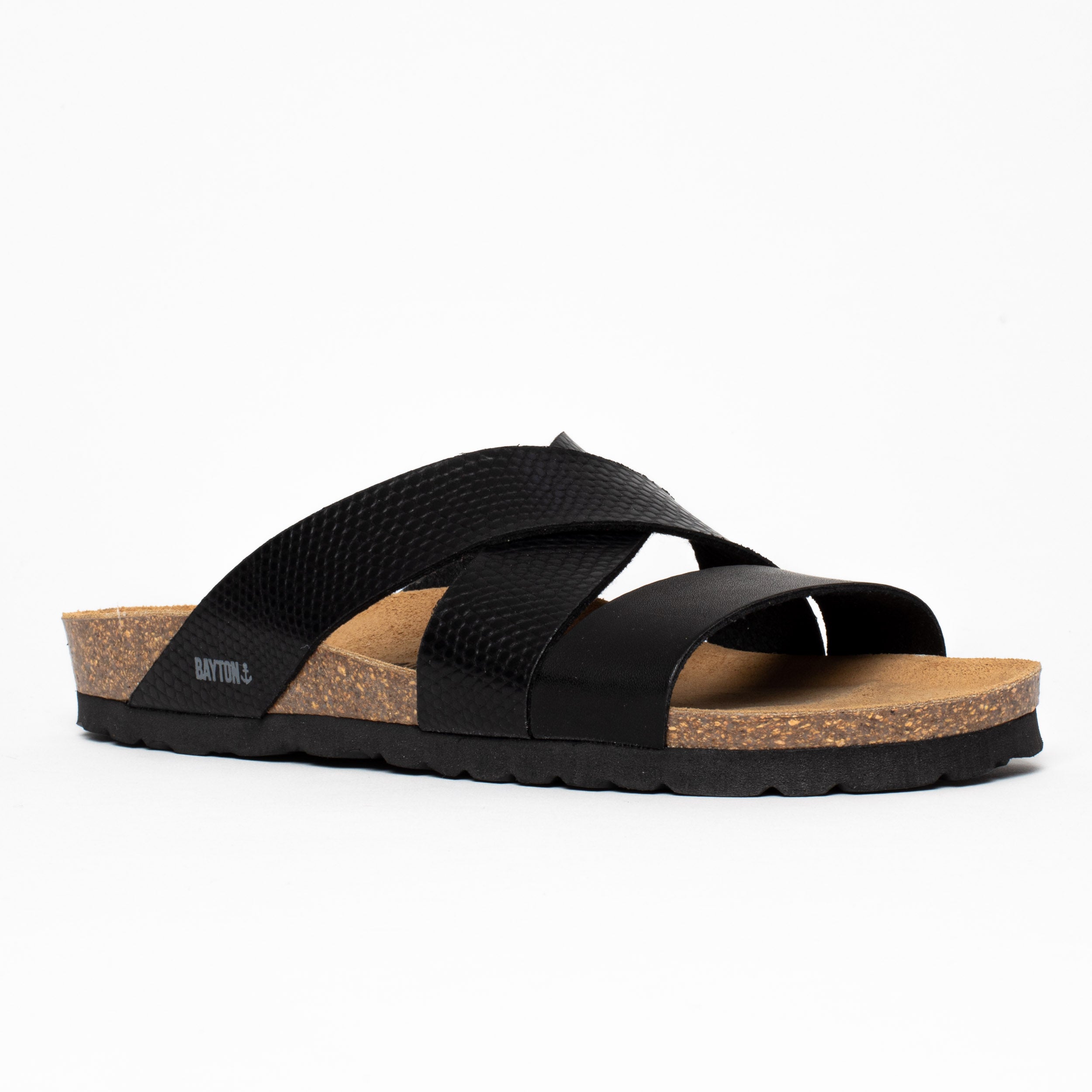 Seville Black Multi-Strap Sandals