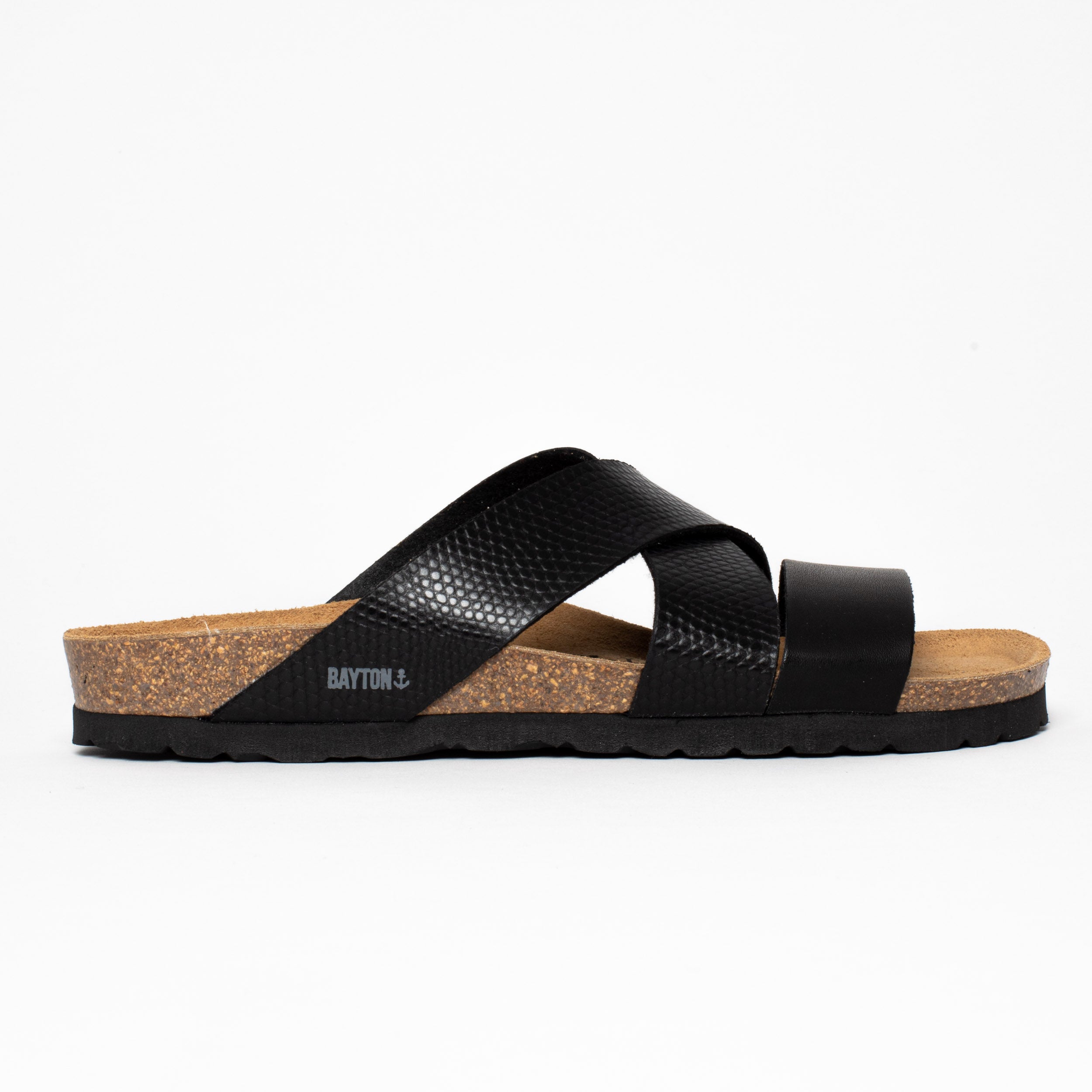 Seville Black Multi-Strap Sandals