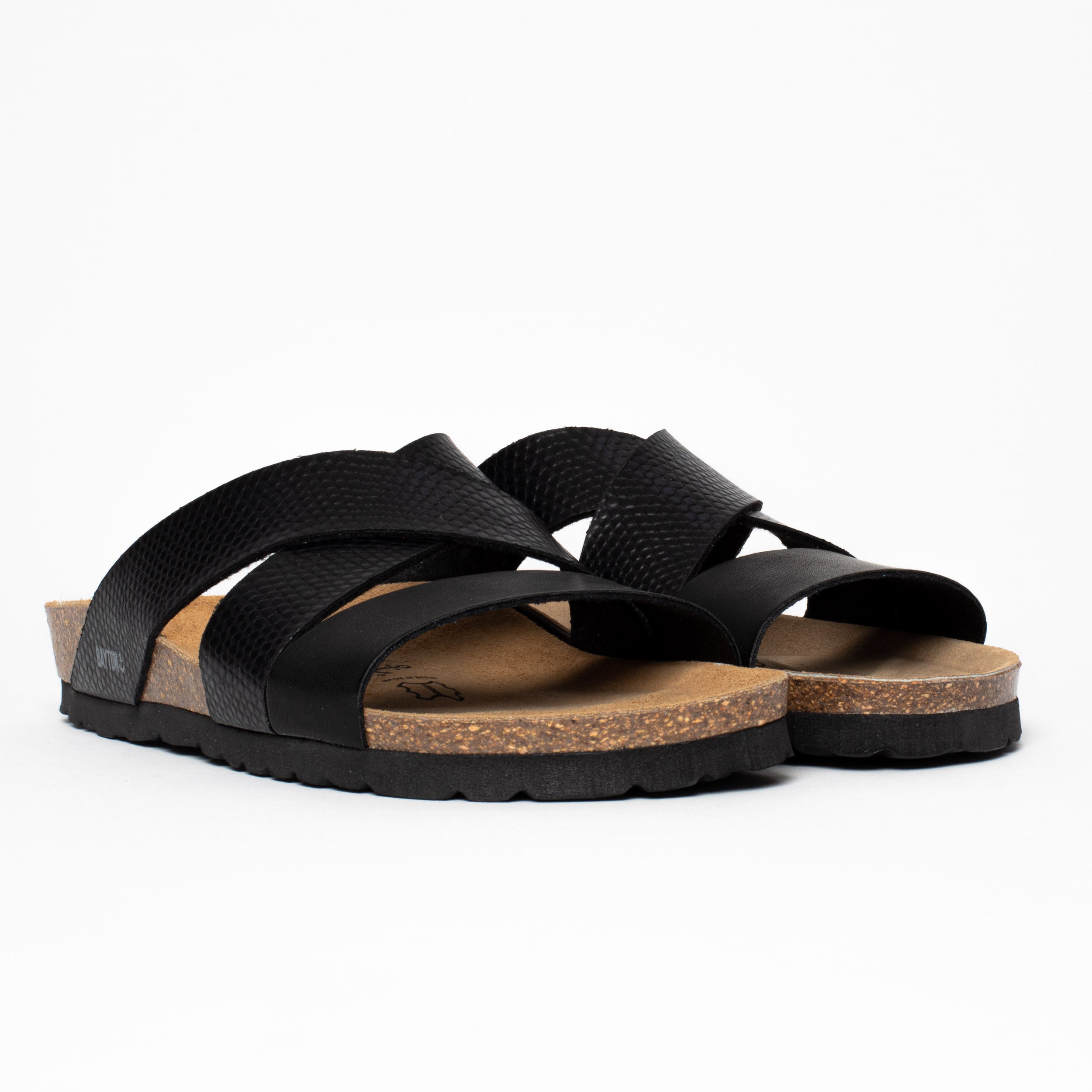 Seville Black Multi-Strap Sandals