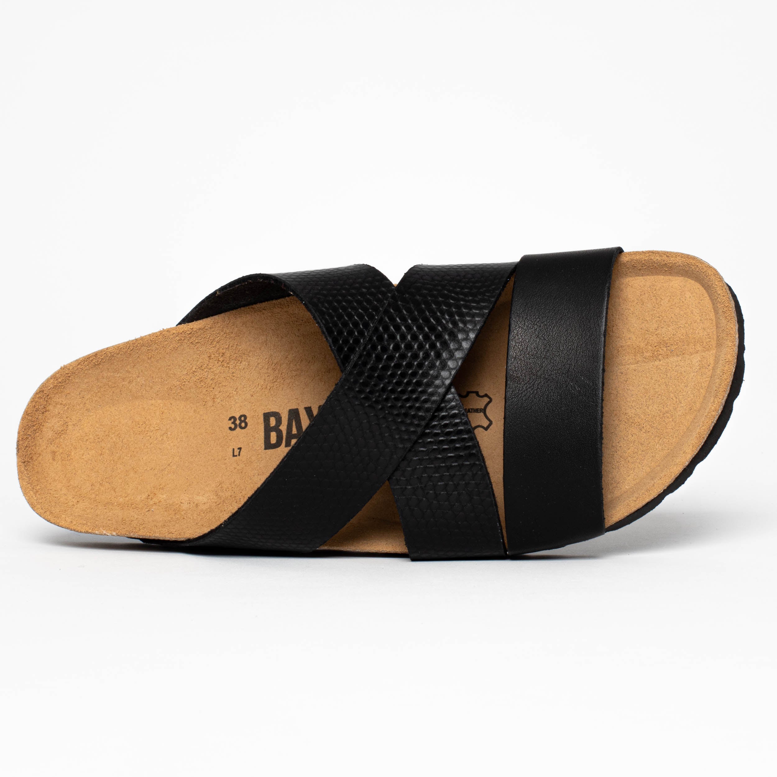 Seville Black Multi-Strap Sandals