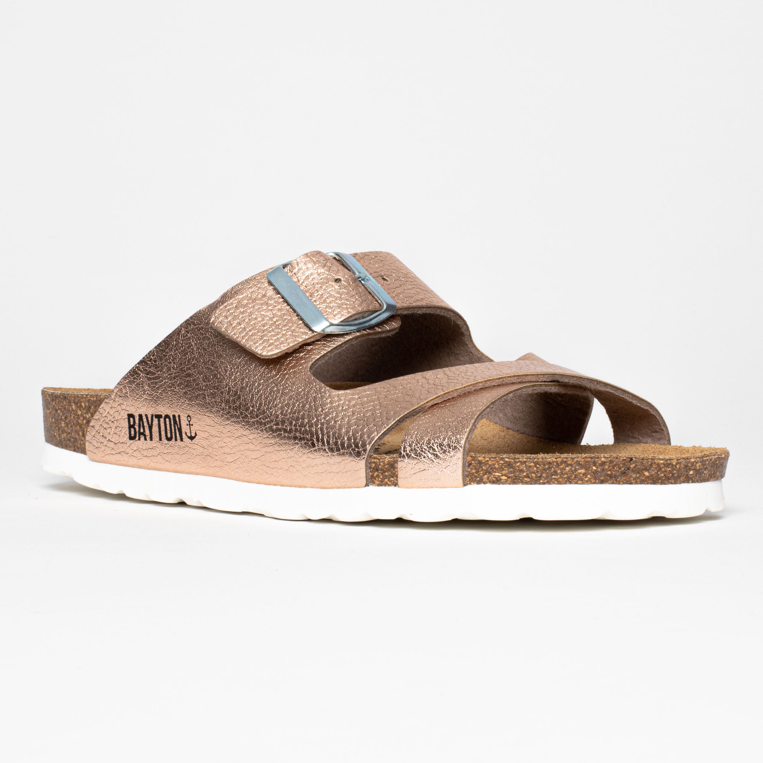 Tenerife Rose Gold Multi-Strap Sandals