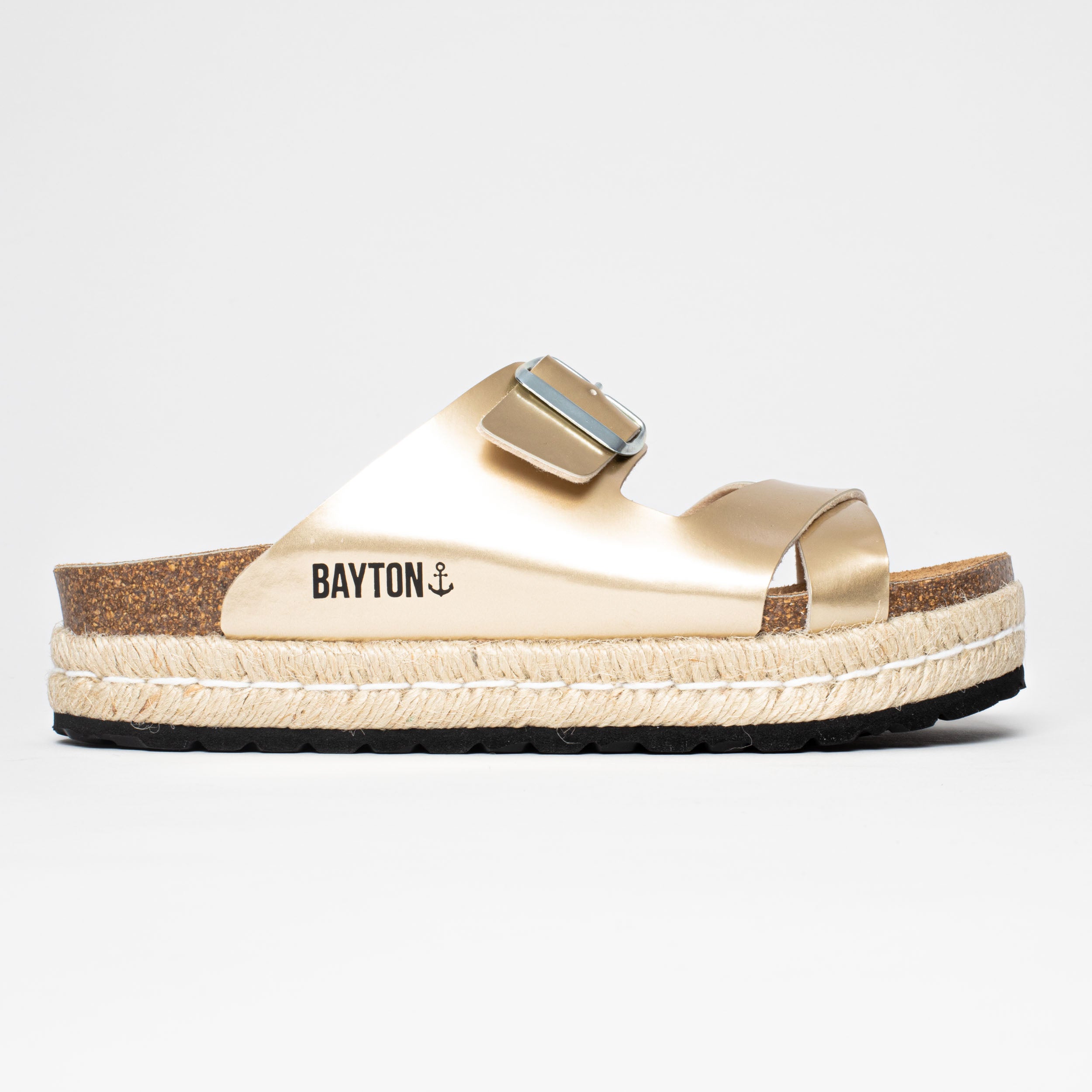 Tenerife Rope Platinium Platform Sandals