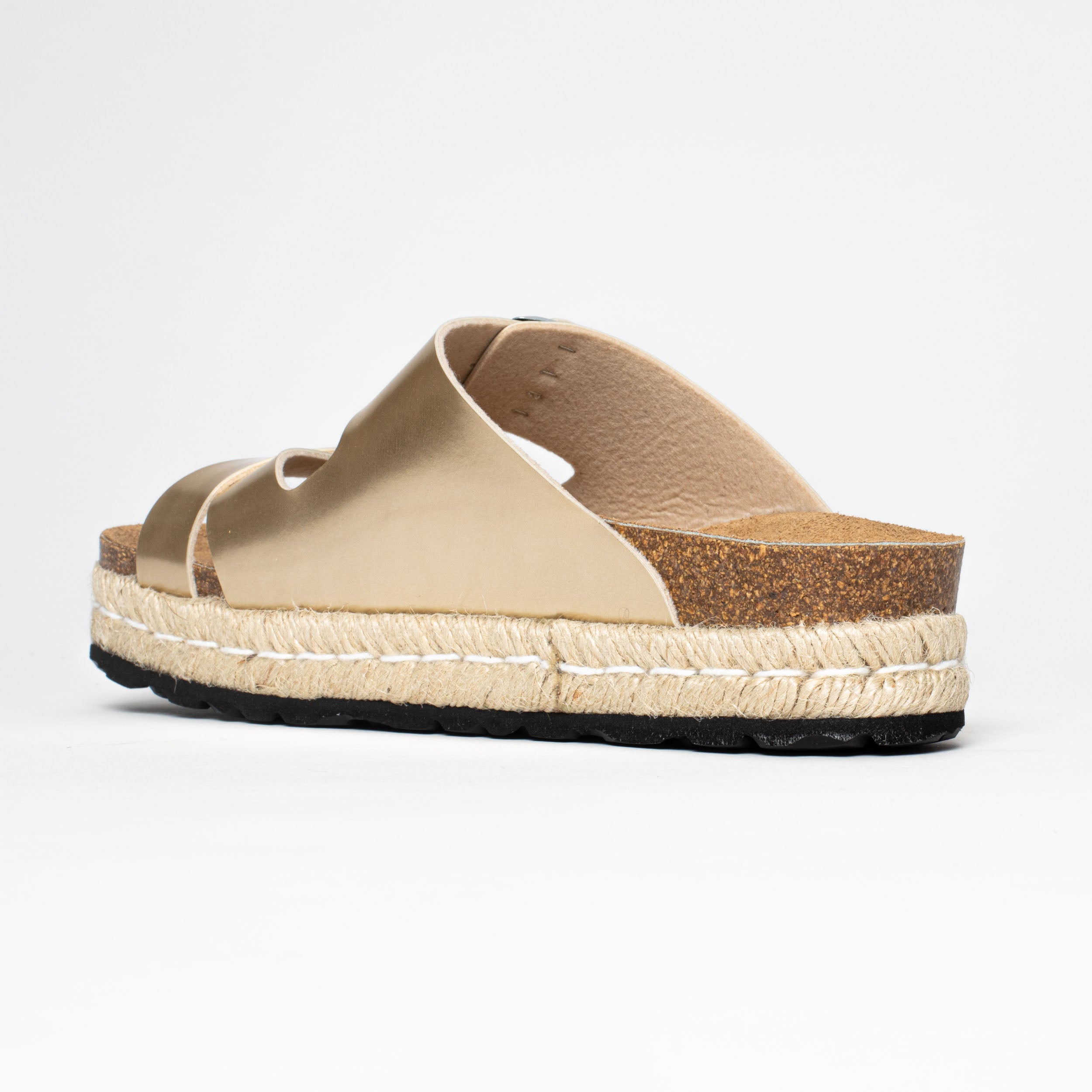 Tenerife Rope Platinium Platform Sandals