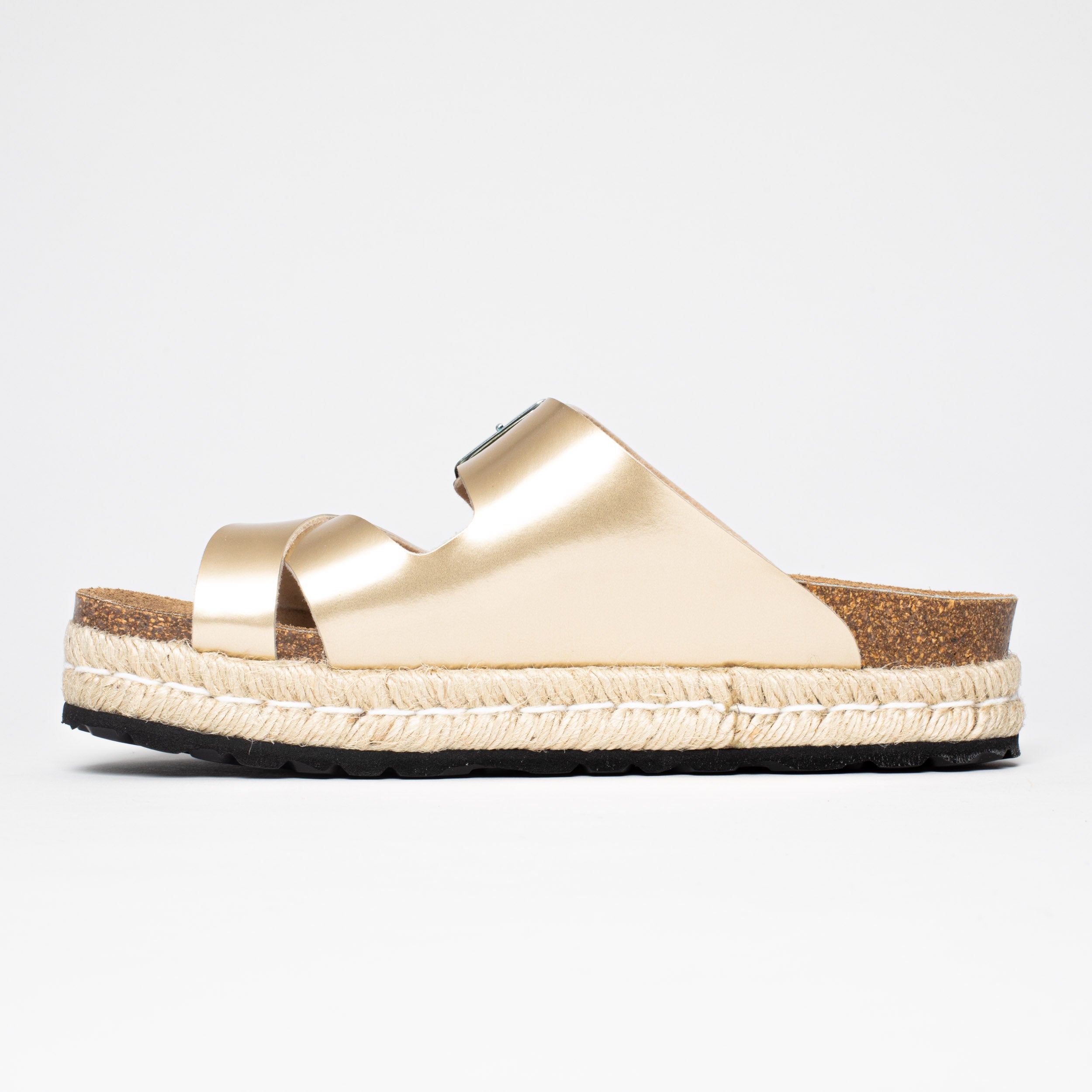 Tenerife Rope Platinium Platform Sandals