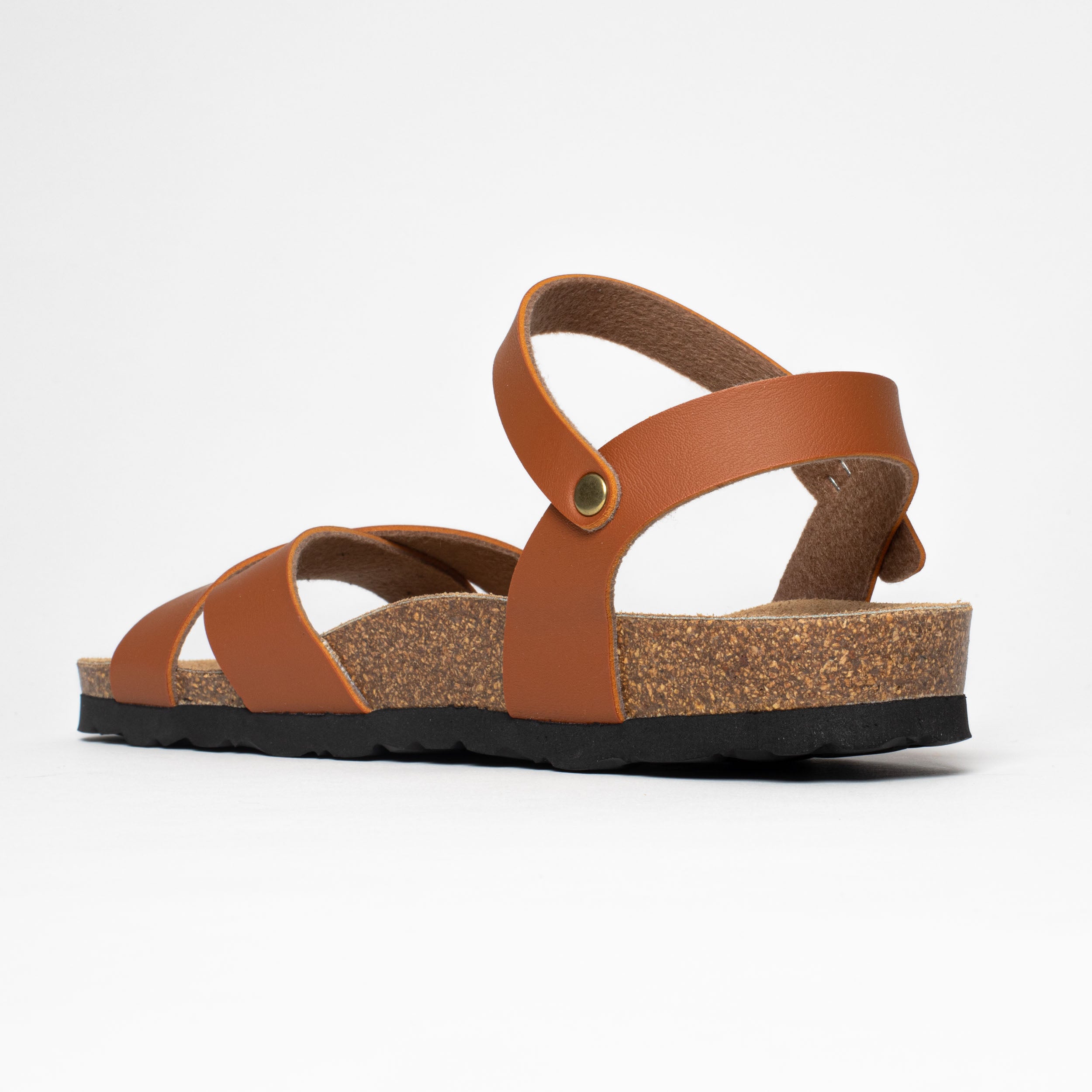 Vallado Tan Multi-Strap Sandals