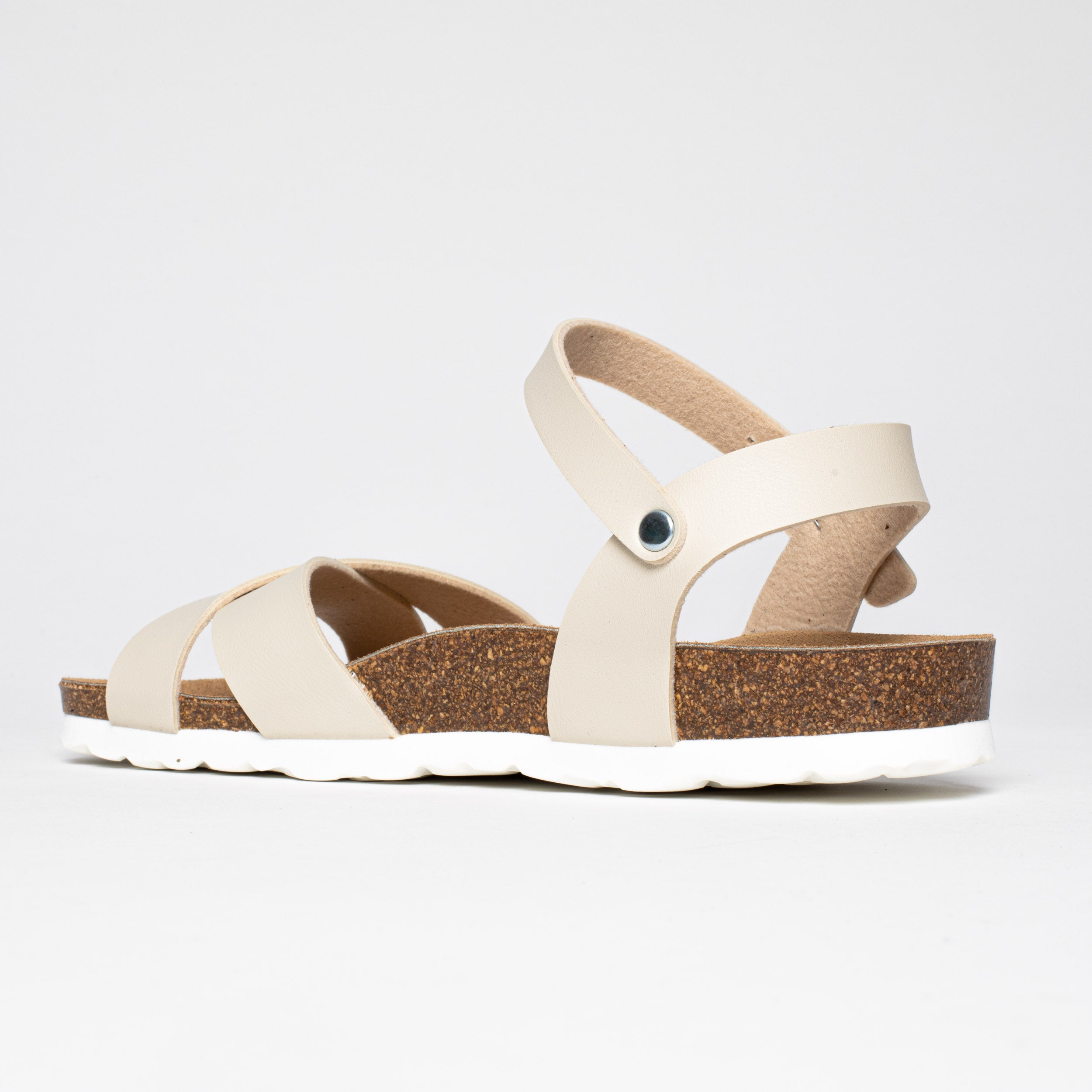 Vallado Off-White Multi-Strap Sandals