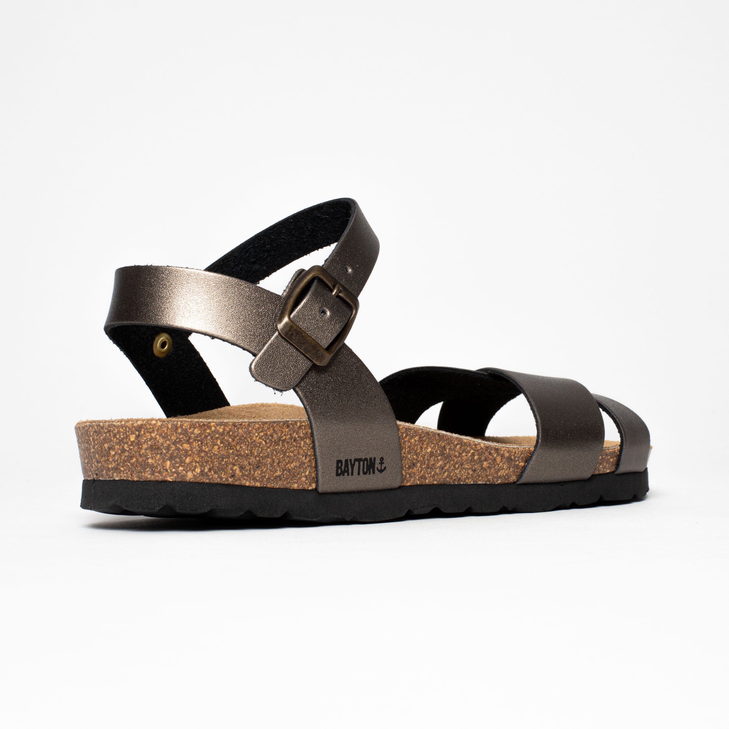 Vallado Pewter Multi-Strap Sandals