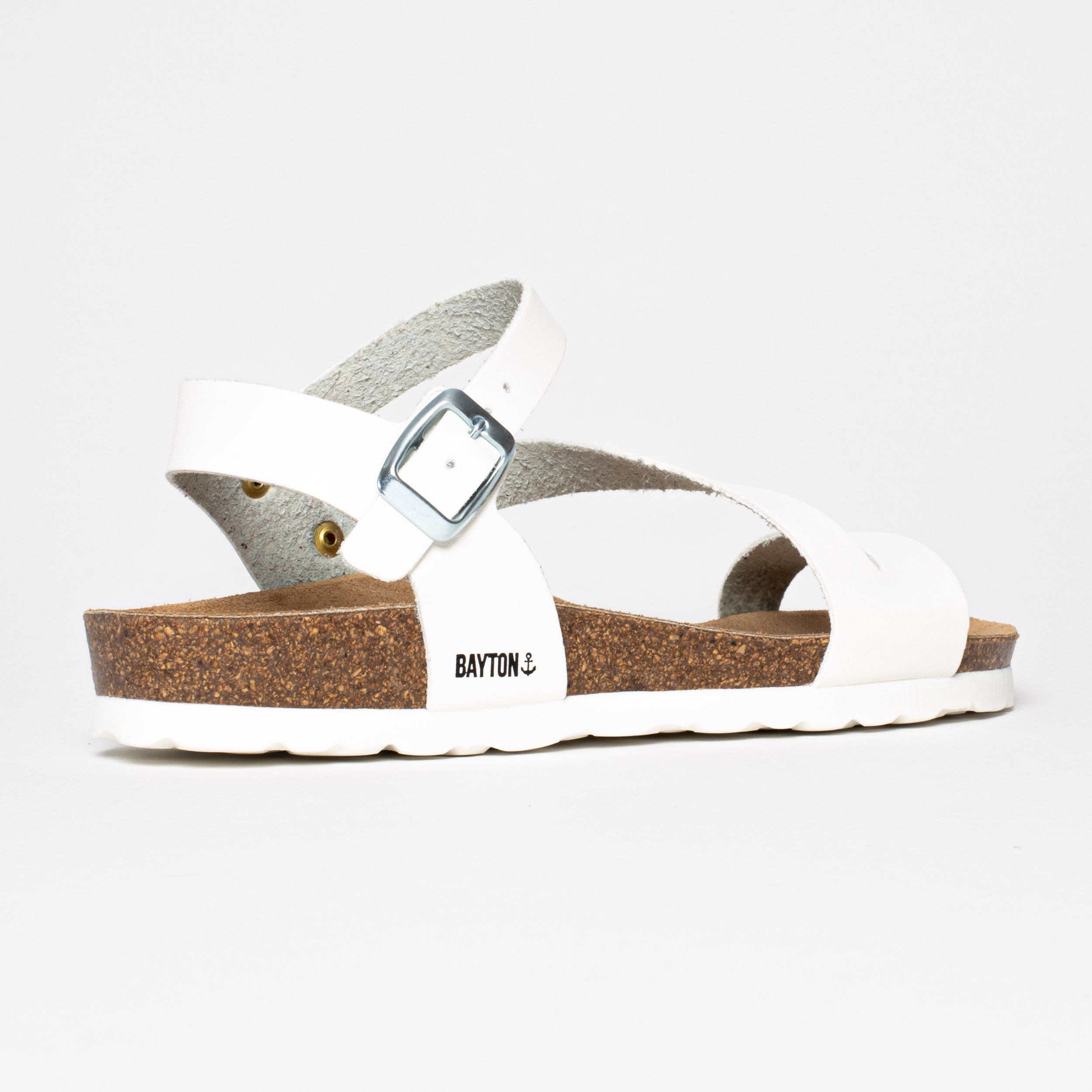 Vigo White Multi-Strap Sandals