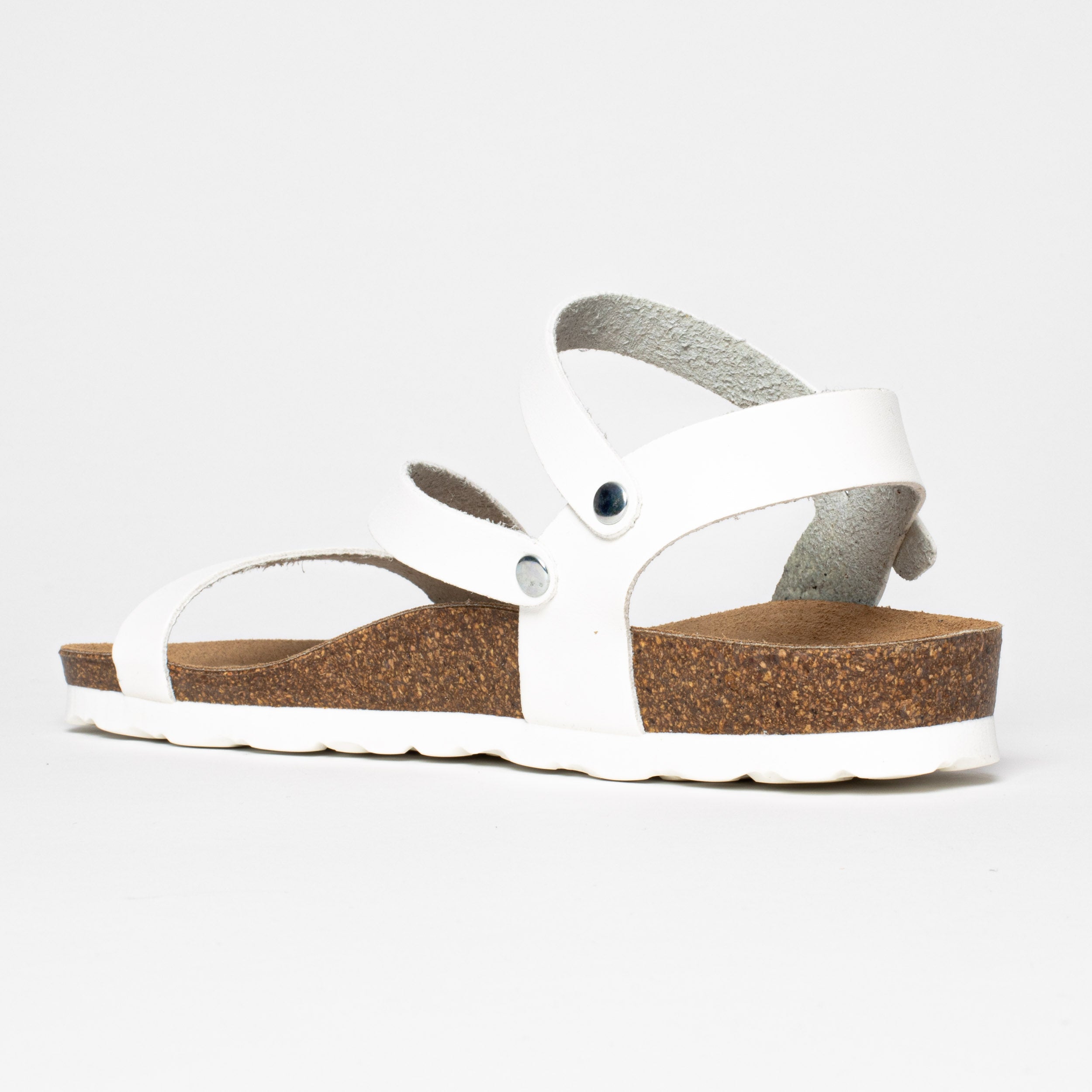 Vigo White Multi-Strap Sandals