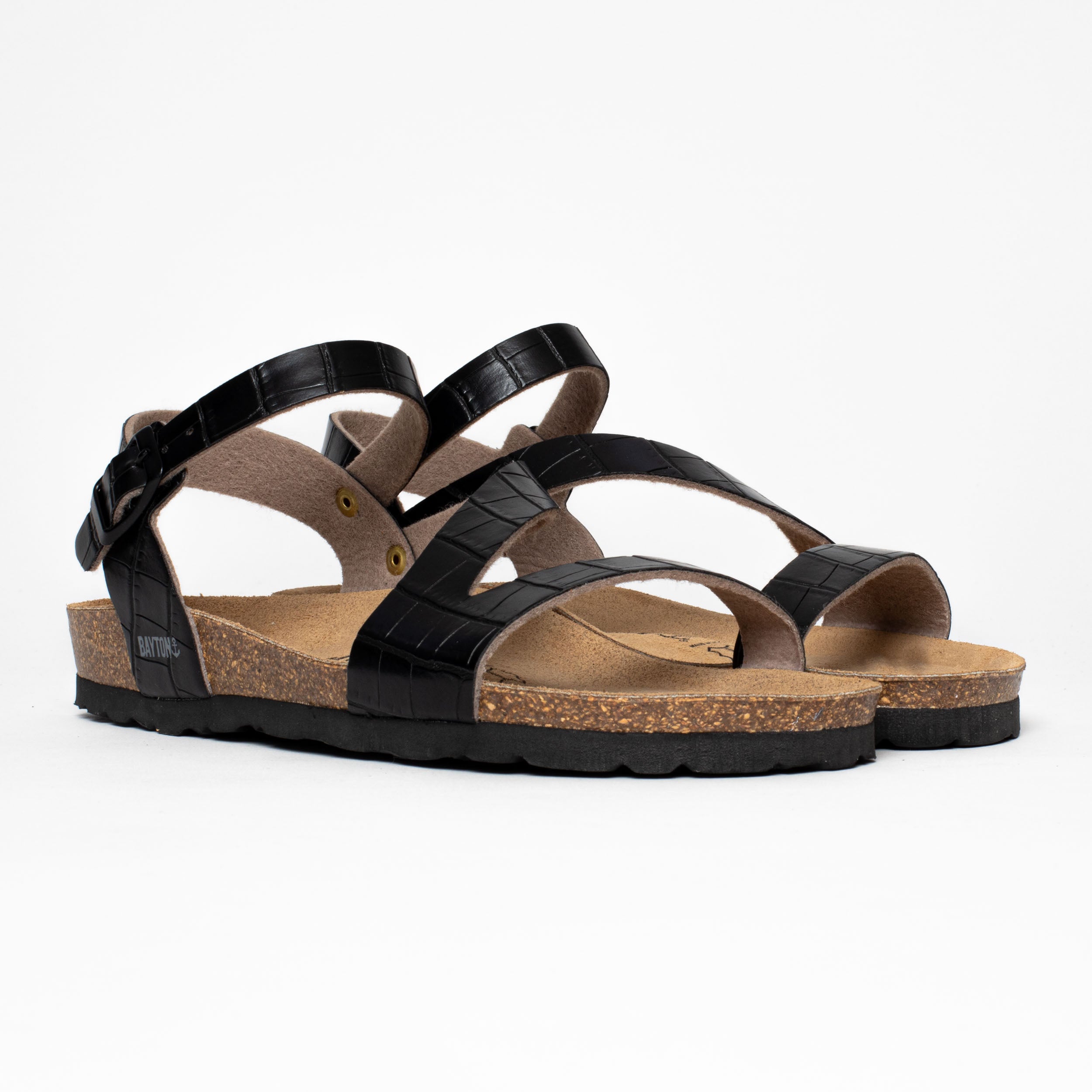 Sandales Vigo Noir Multi-Brides