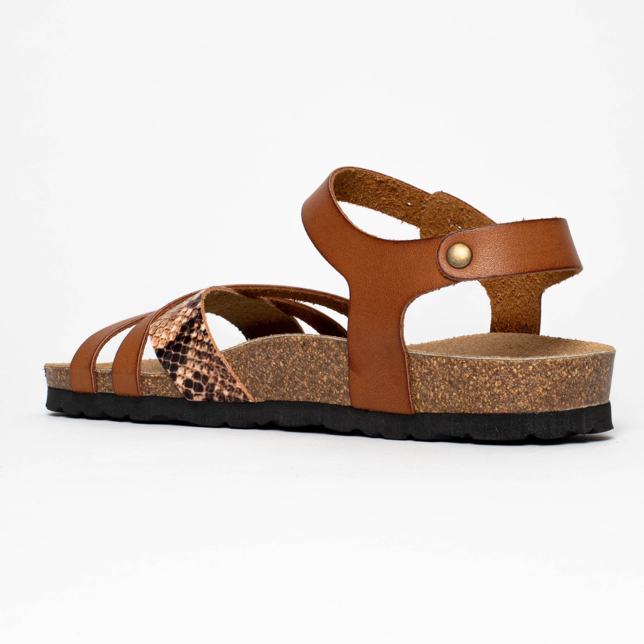 Sandales Denia Tan Multi-Brides