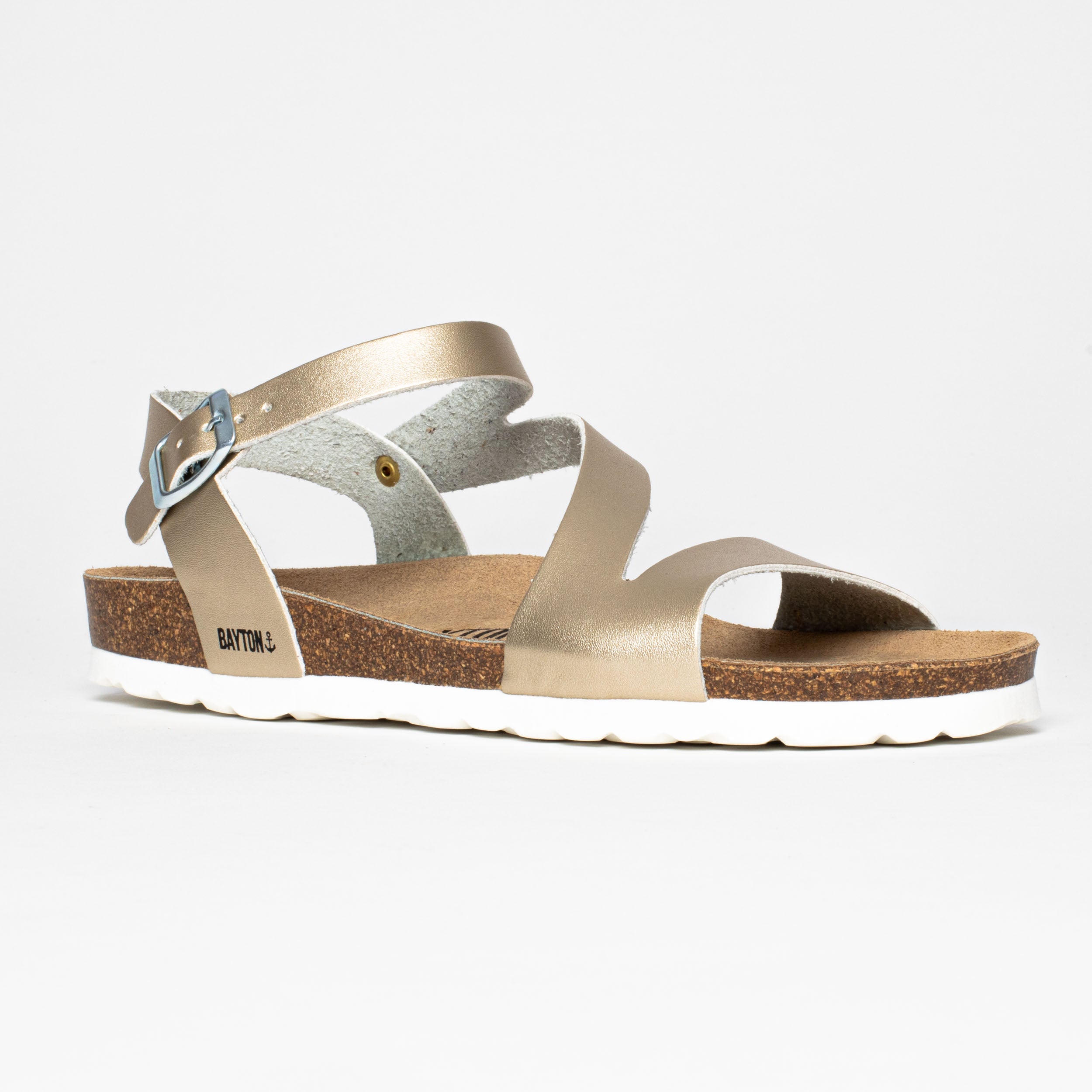 Javea Gold Multi-Strap Sandals