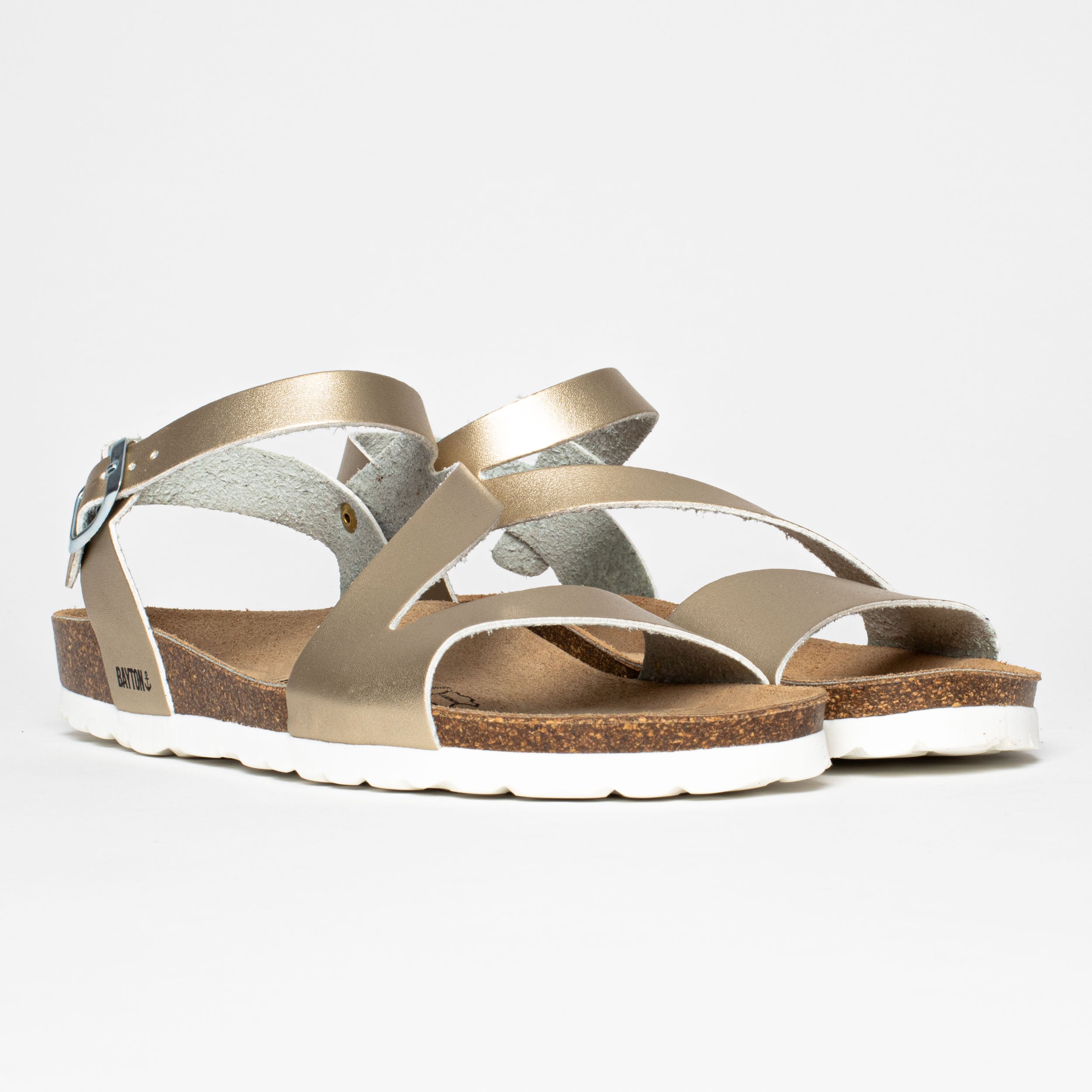 Javea Gold Multi-Strap Sandals