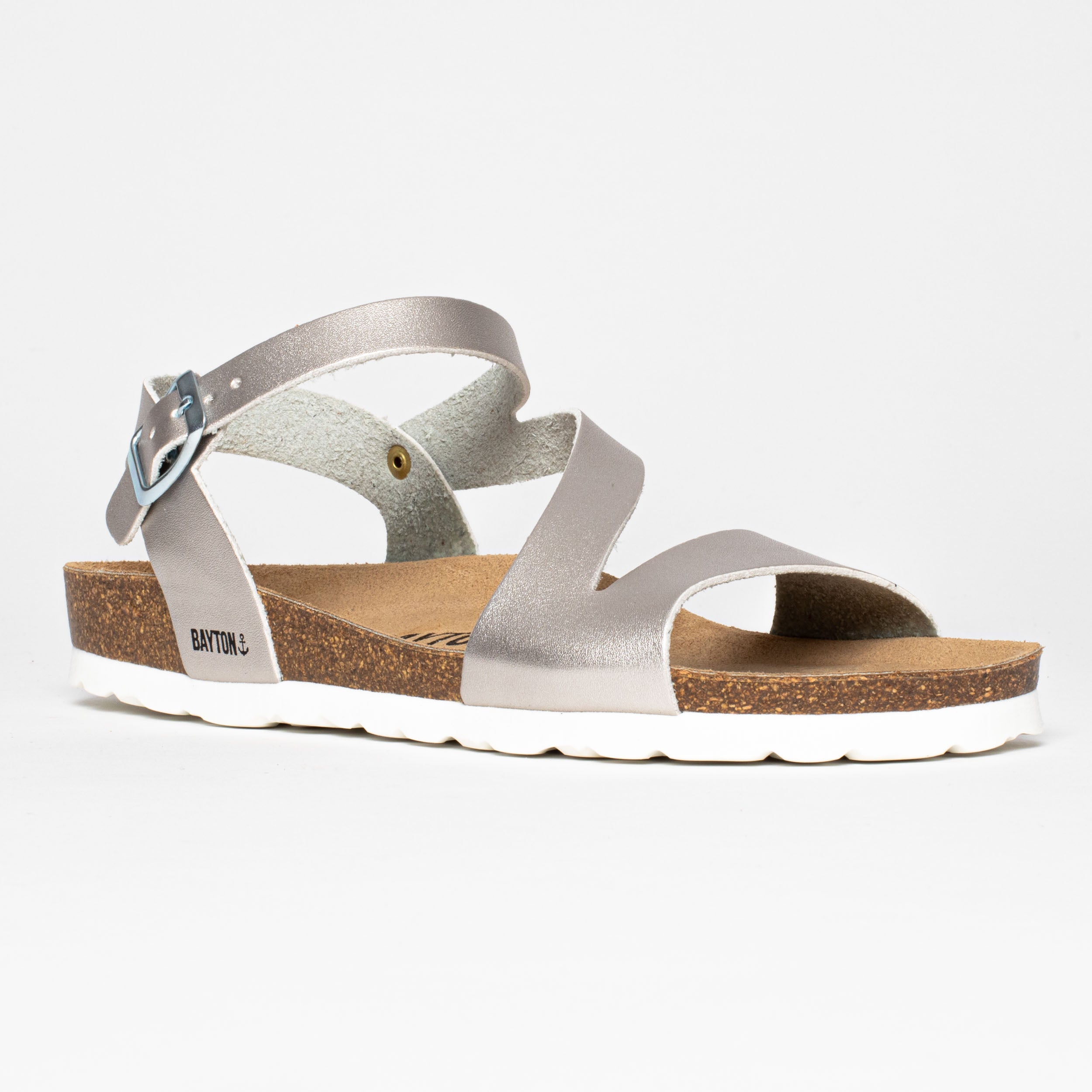 Javea Silver Multi-Strap Sandals