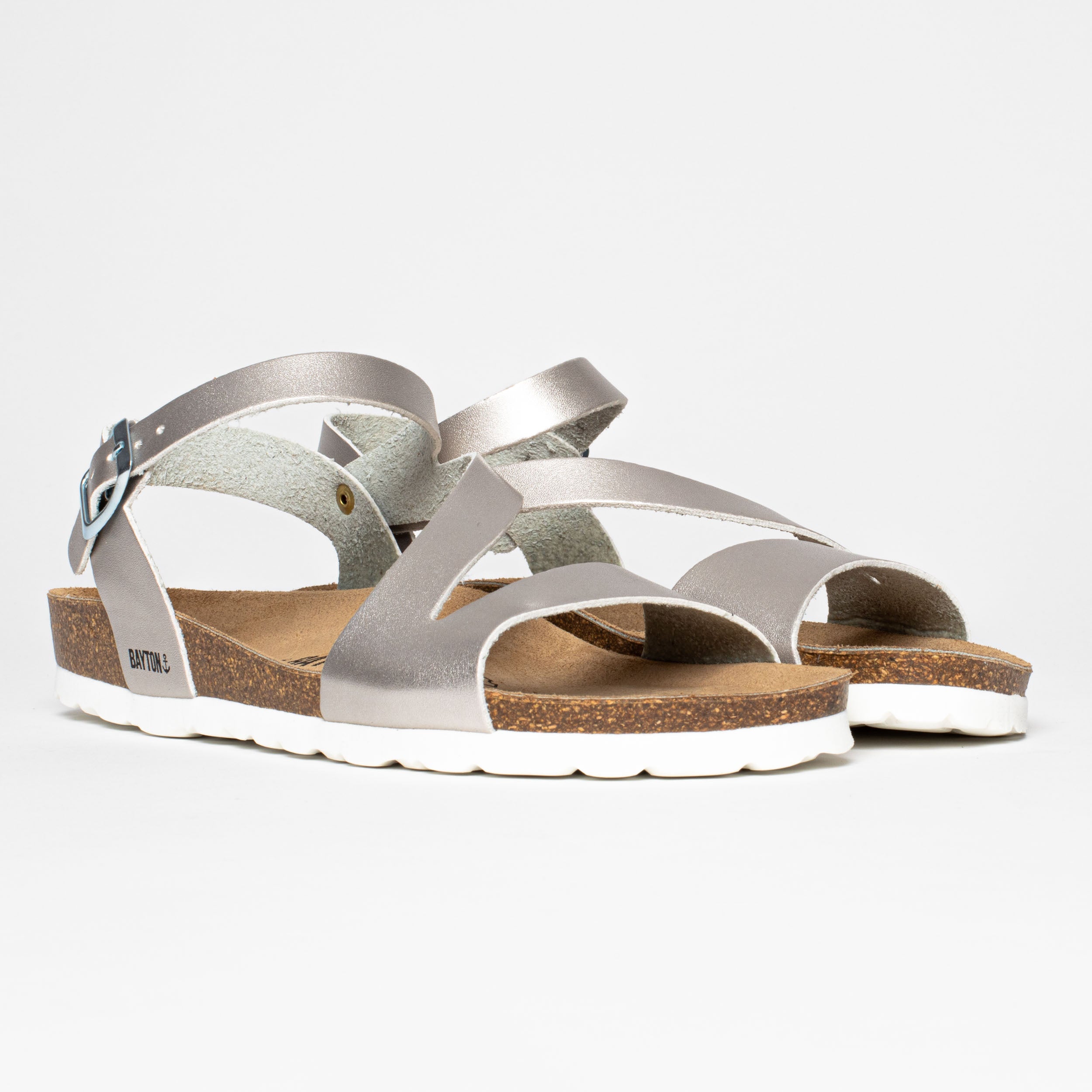 Javea Silver Multi-Strap Sandals